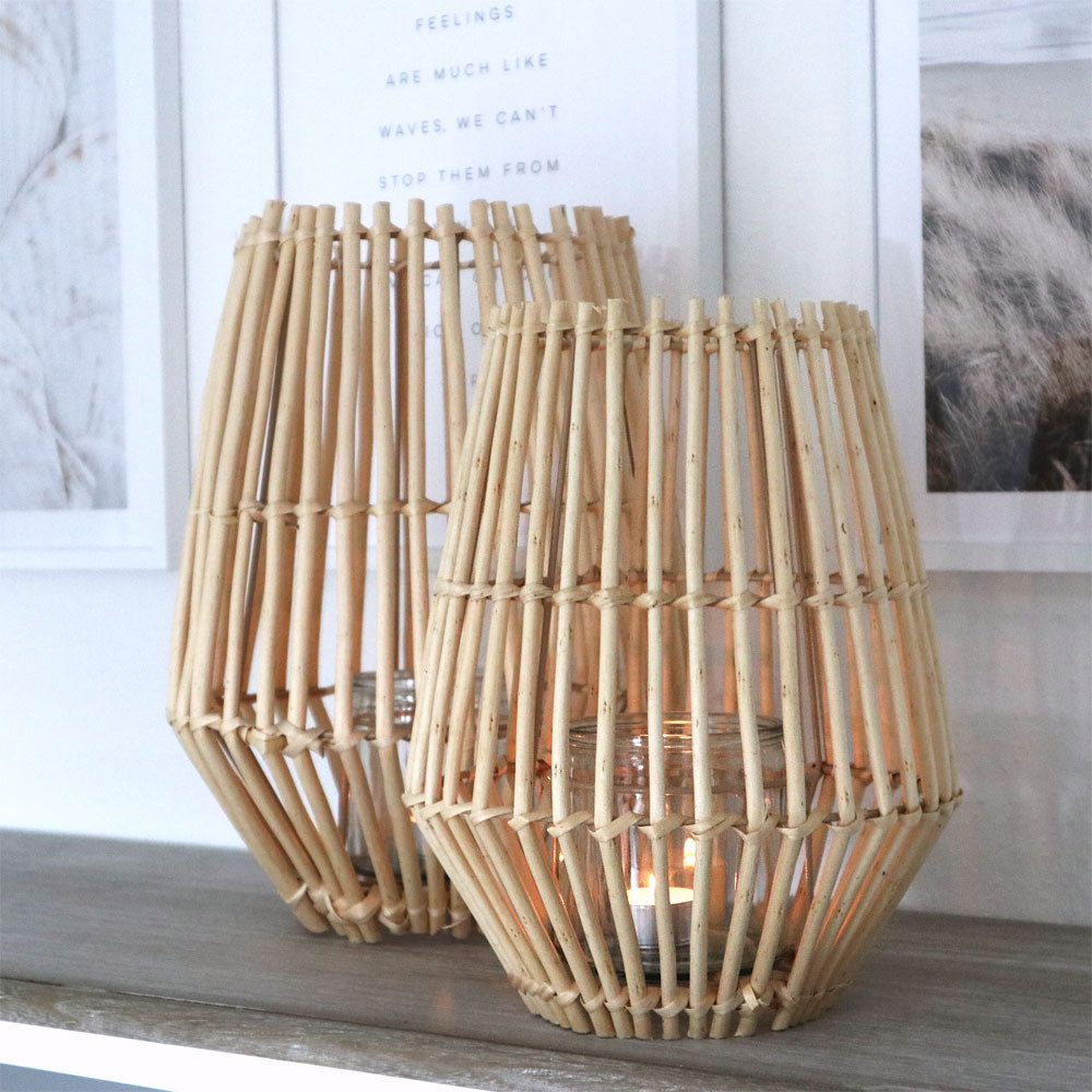 Grafelstein Kerzenlaterne Laterne BAMBOO natur aus Bambus H36cm Windlicht B günstig online kaufen