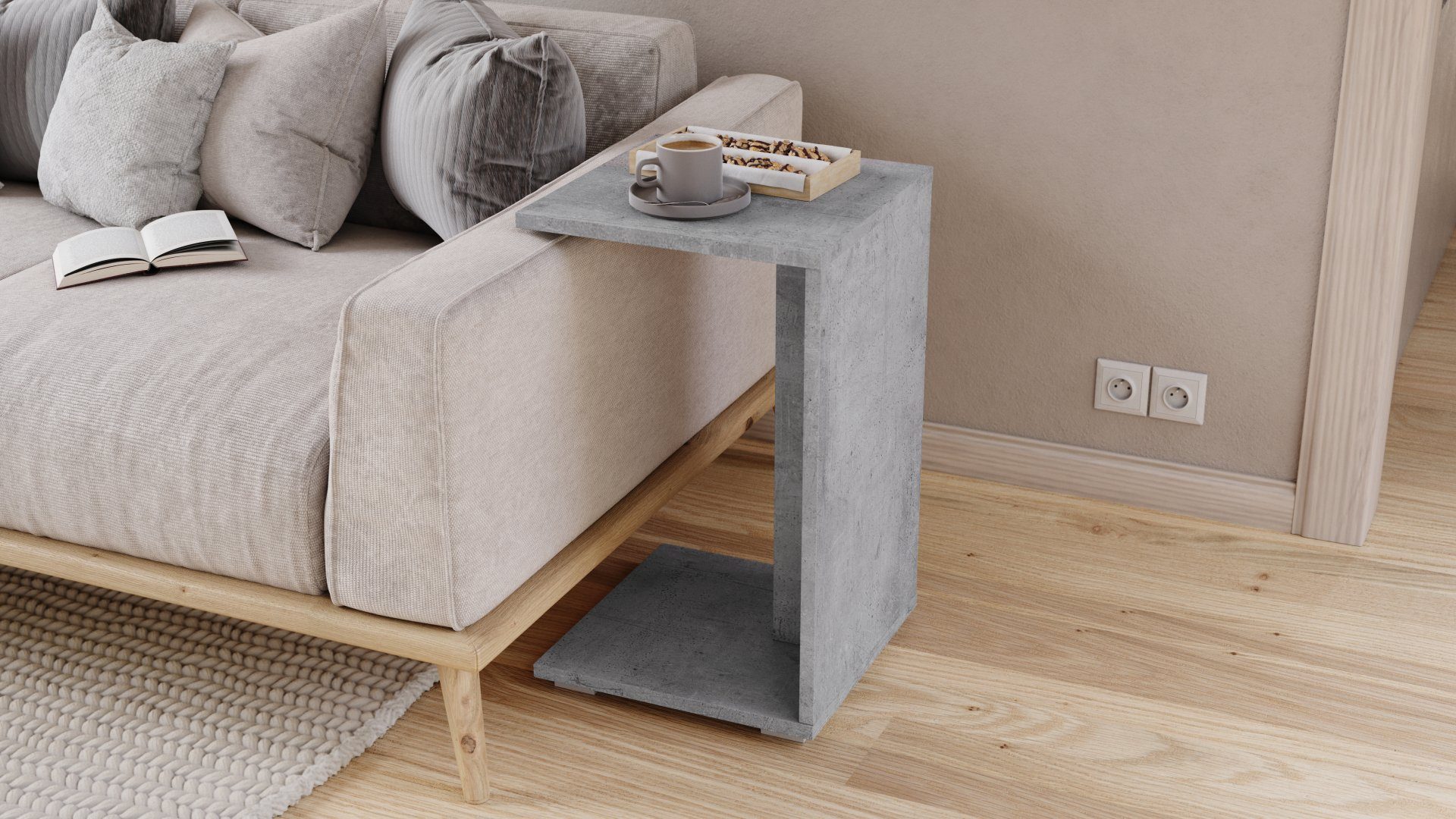 designimpex Beistelltisch Design Hugo Ecktisch Tisch günstig online kaufen