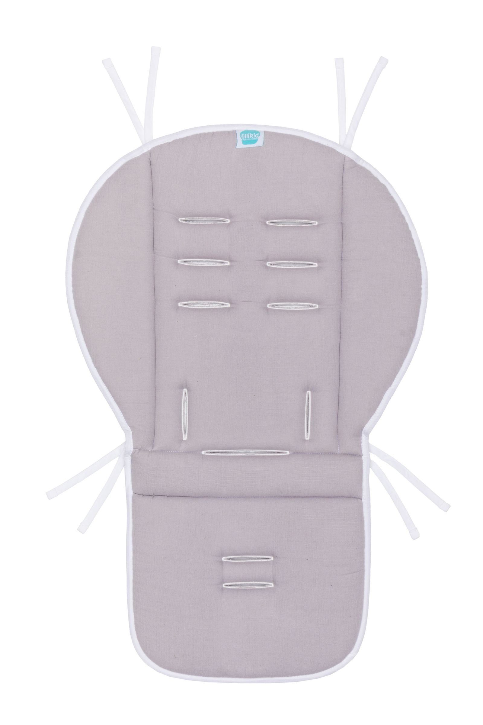 Fillikid Kinderwagen-Sitzauflage Wendeauflage Muslin 48x74 cm Exklusiv