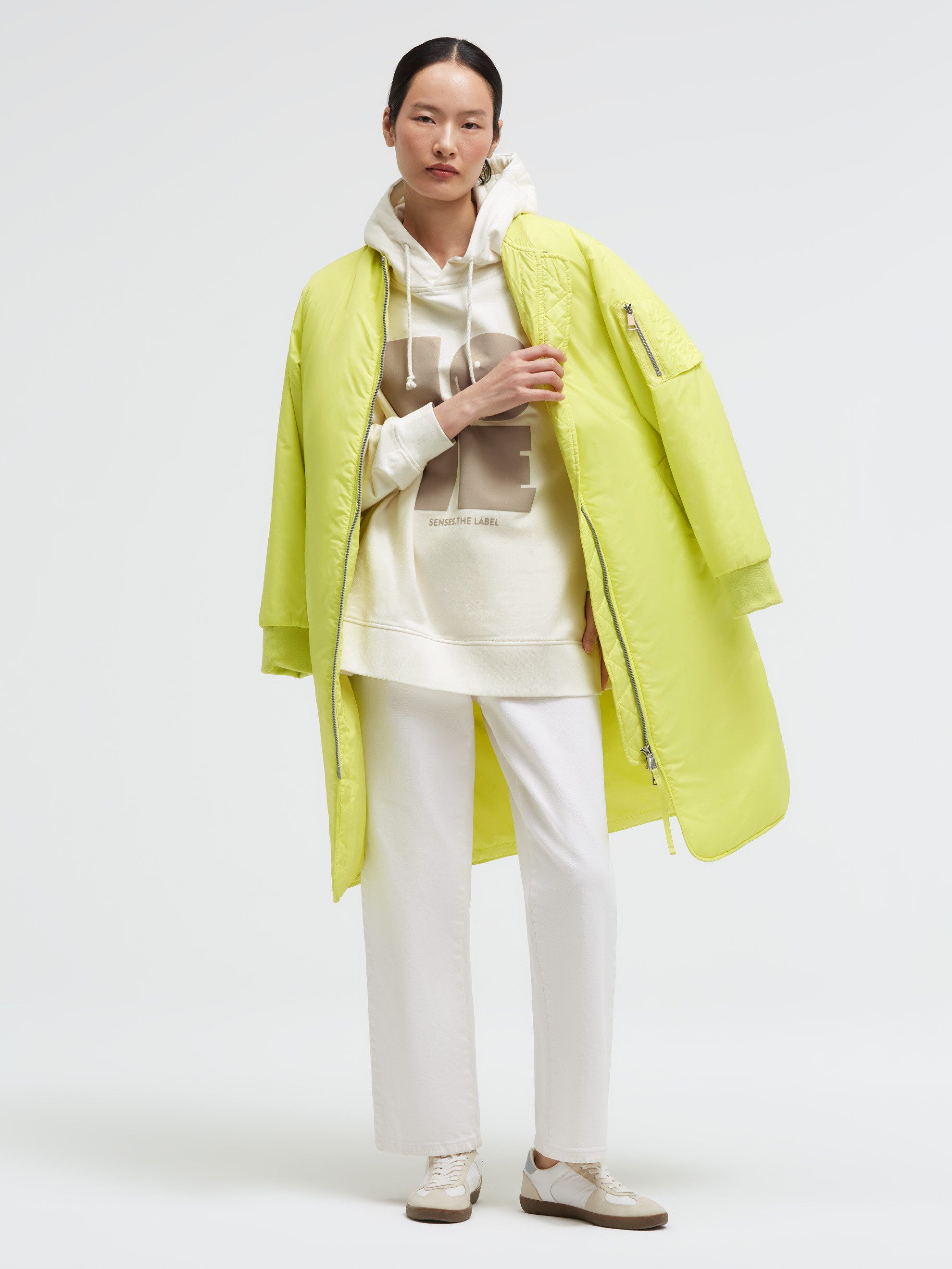 SENSES.THE LABEL Kapuzensweatshirt mit Seitenschlitze – Bild 3 von 5
