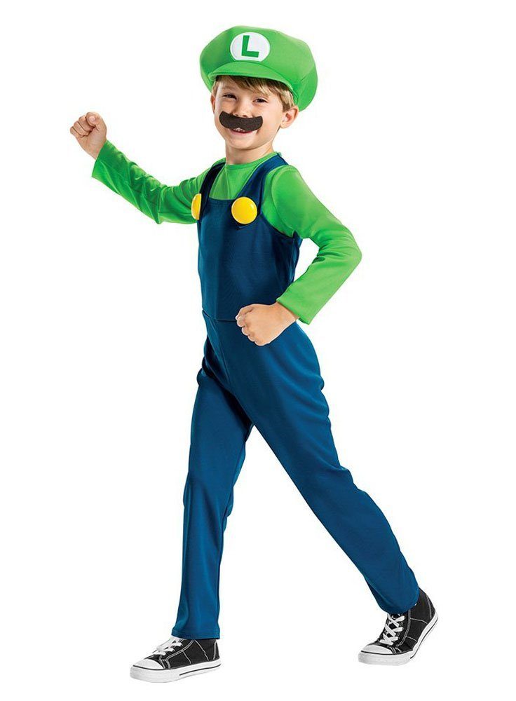 Metamorph Kostüm Nintendo - Super Mario Luigi Kostüm für Kinder, Hilf Mario bei der Rettung des Pilz-Königreichs!