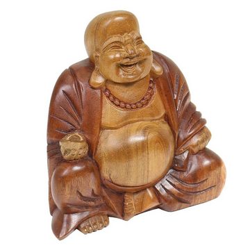 Oriental Galerie Dekofigur Figur Sitzender Happy Buddha klein 18 cm (1 St)