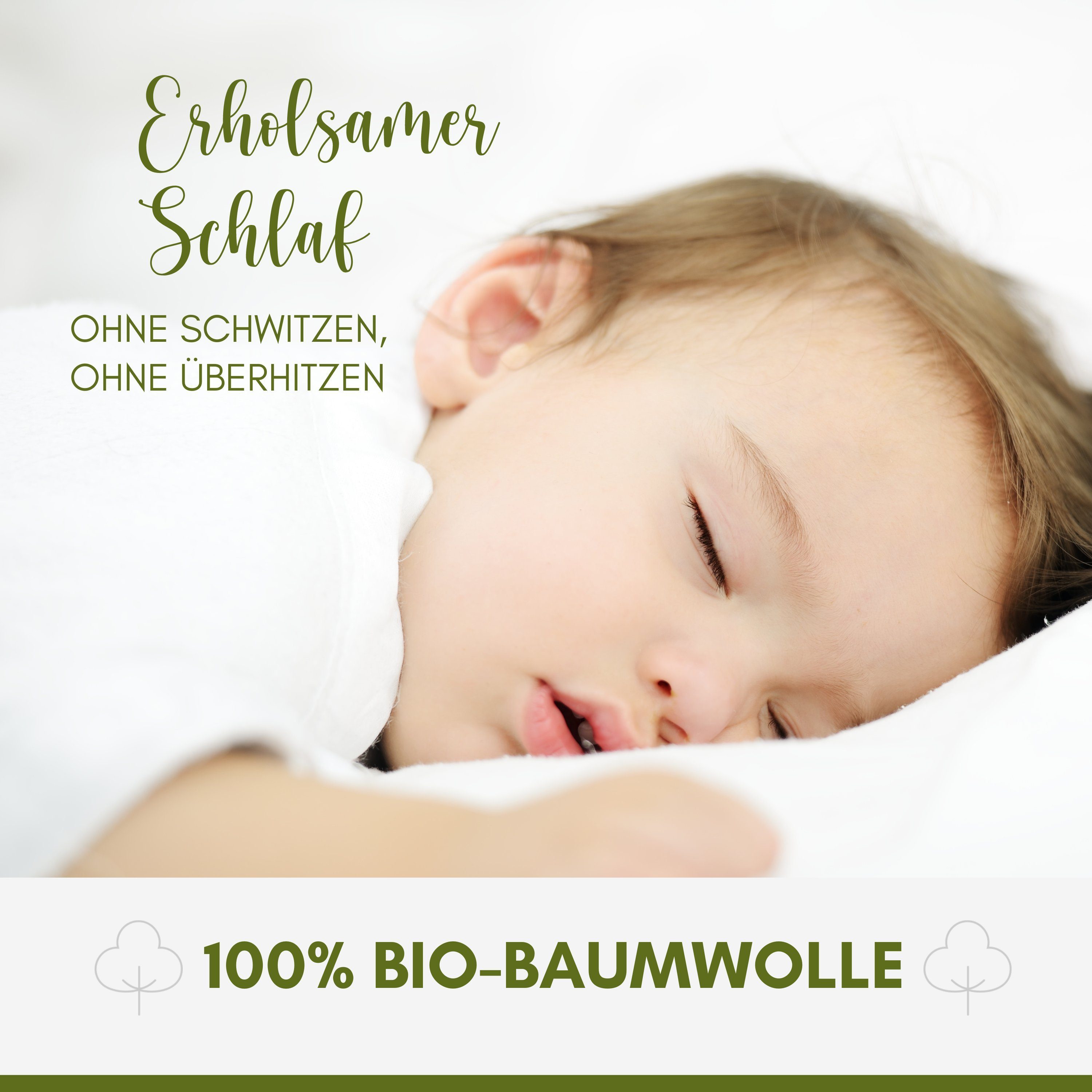 Matratzenschutzbezug Moltonauflage und IN Bio-Baumwolle GERMANY ÖKOTEX 100 aus MADE HOME, für hautfreundlich geeignet NULANI Allergiker - besonders