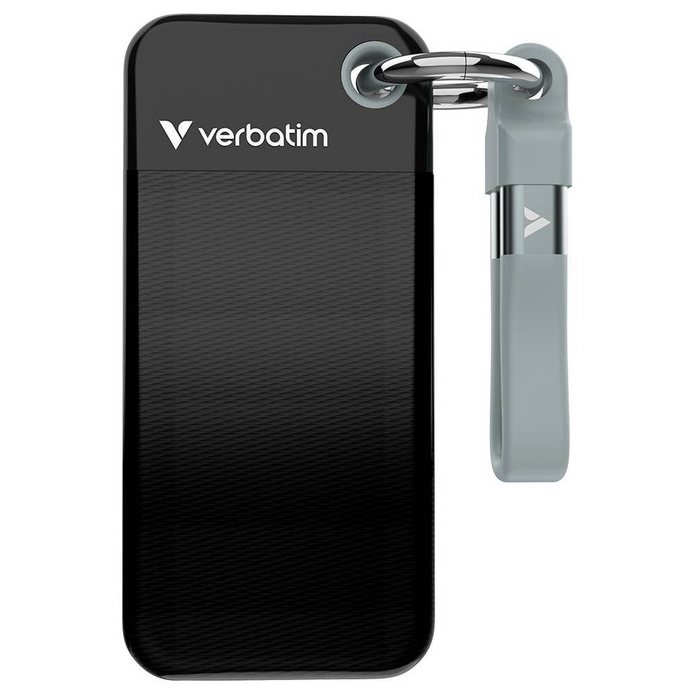 Verbatim SSD + Schlüsselanhänger mit Kabelbefestigung, 2 TB 32194 externe SSD (2 TB)