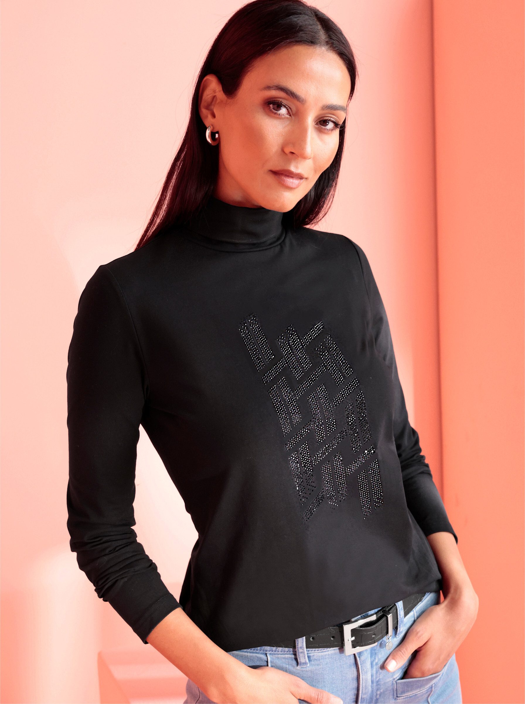 heine T-Shirt Rollkragenshirt günstig online kaufen