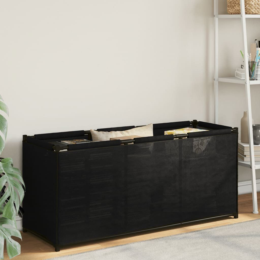 vidaXL Aufbewahrungsbox Aufbewahrungsbox Schwarz 105x34,5x45 cm Stoff (1 St)