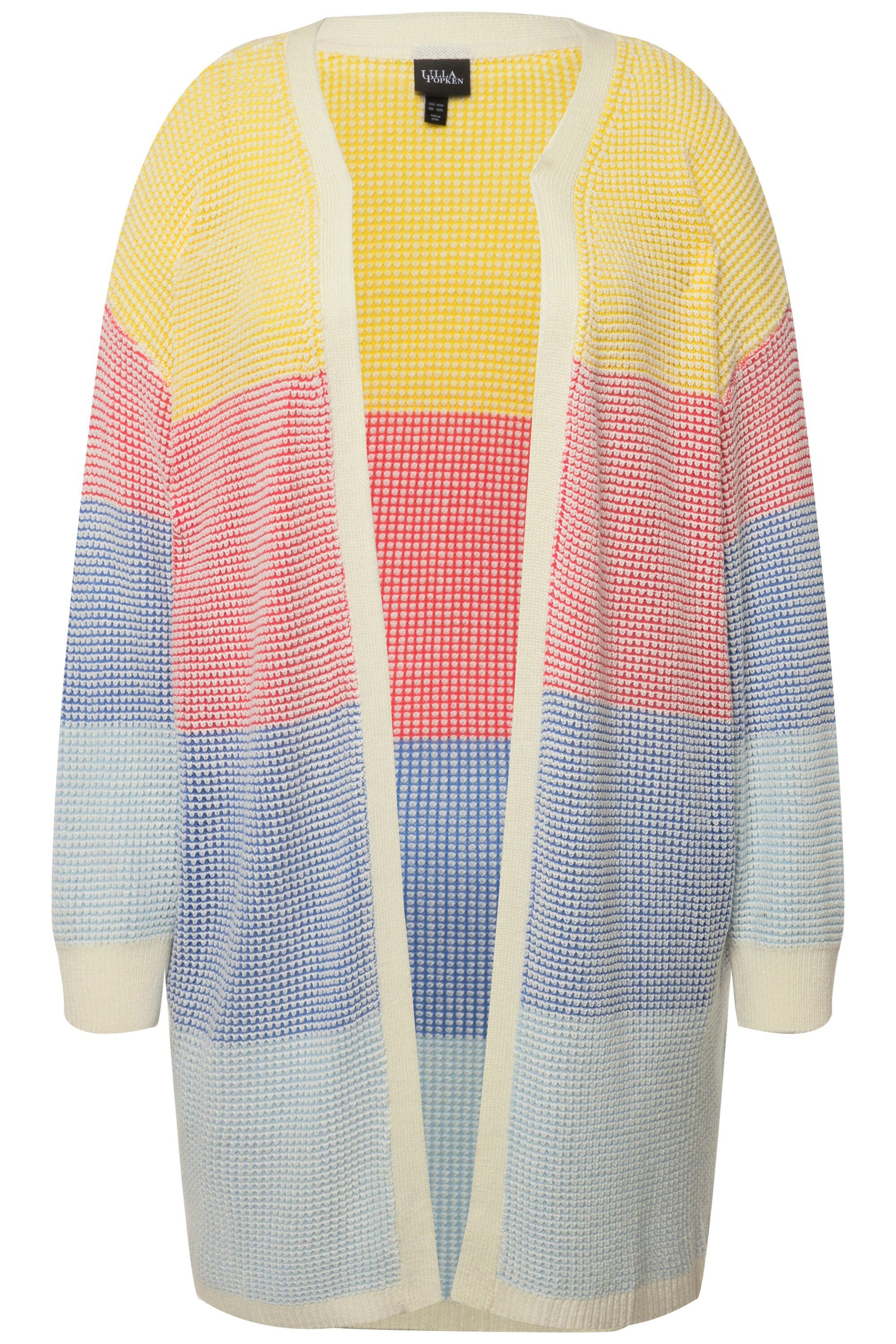 Ulla Popken Strickjacke Long-Strickjacke Oversized Eggshape günstig online kaufen