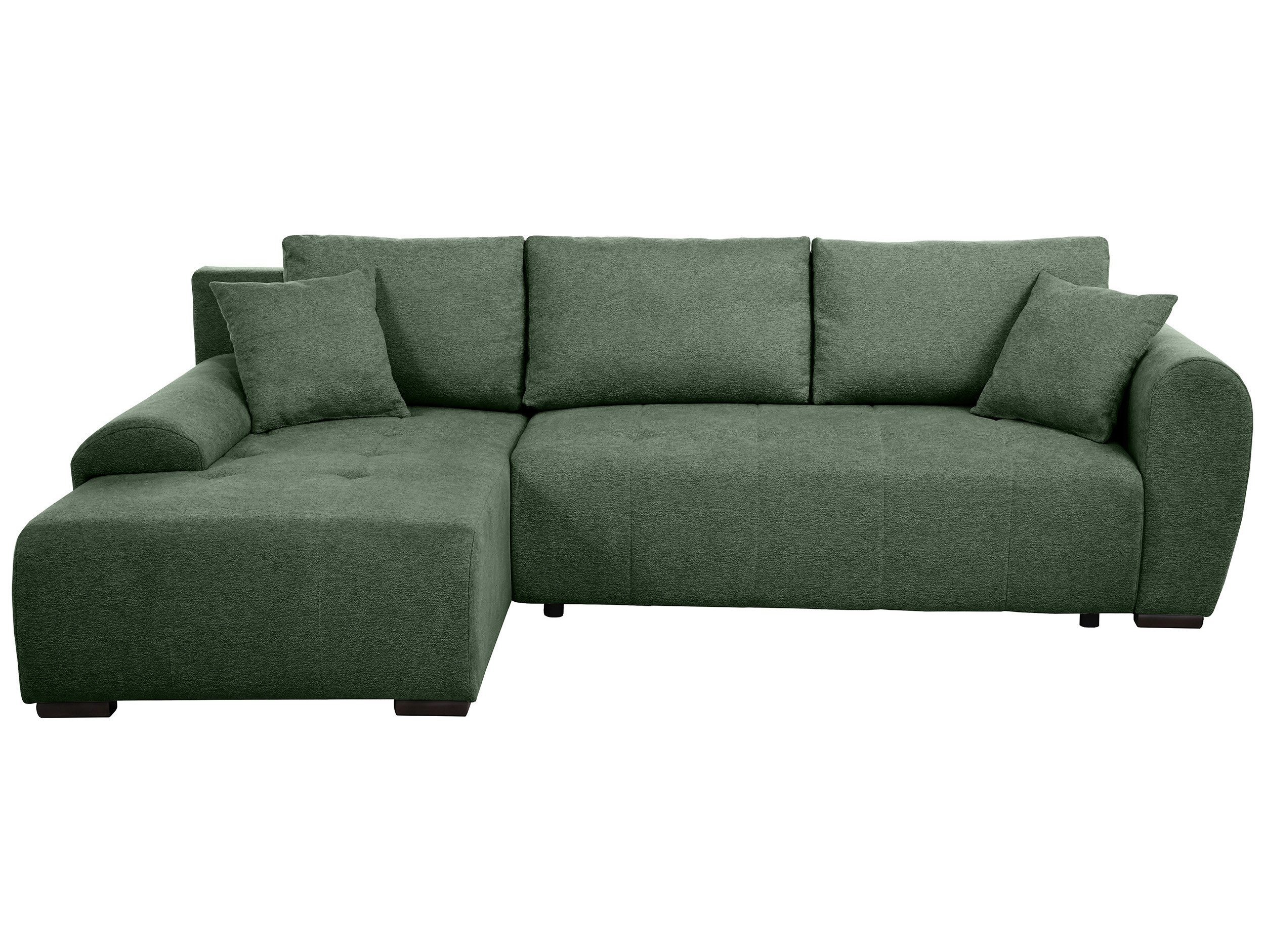 Beautysofa Ecksofa DALLAS mit Schlaffunktion und Bettkasten, Liegefläche: 125 x 233 cm
