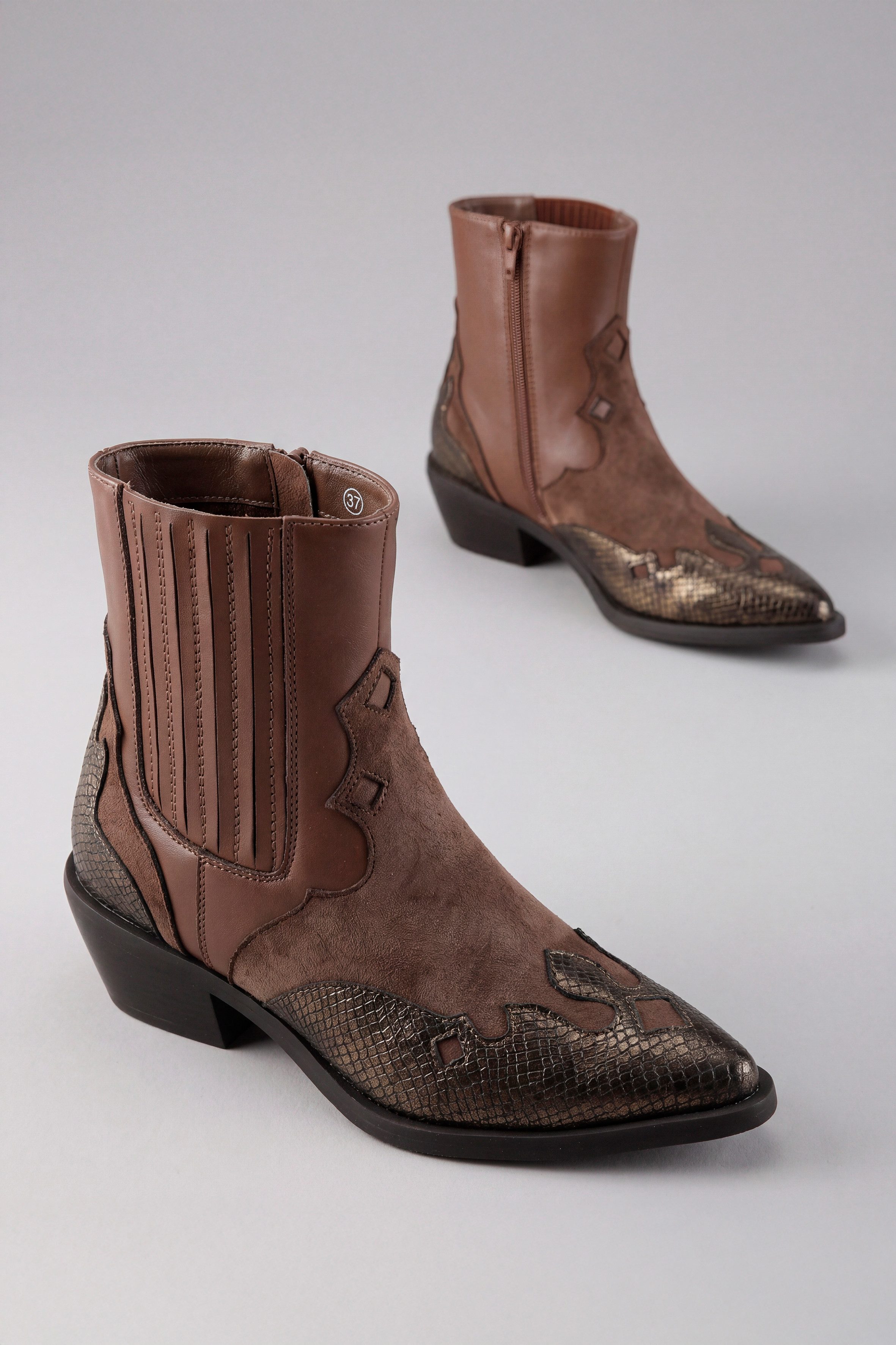 Aniston SHOES Westernstiefelette Cowboystiefelette mit Stretch - NEUE KOLLEKTION