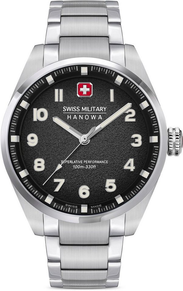 Swiss Military Hanowa Schweizer Uhr GREYHOUND, SMWGG0001503, Gehäuse aus  Edelstahl, Gehäuse-Ø ca. 42 mm