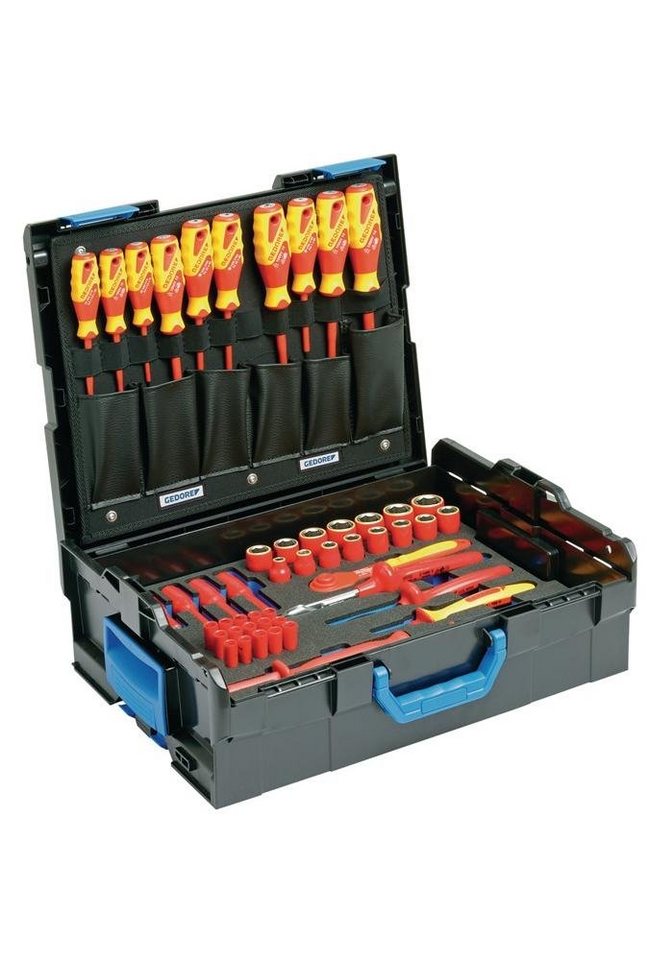 Gedore Werkzeugkoffer Werkzeugsortiment 53-teilig in L-BOXX® für Elektriker