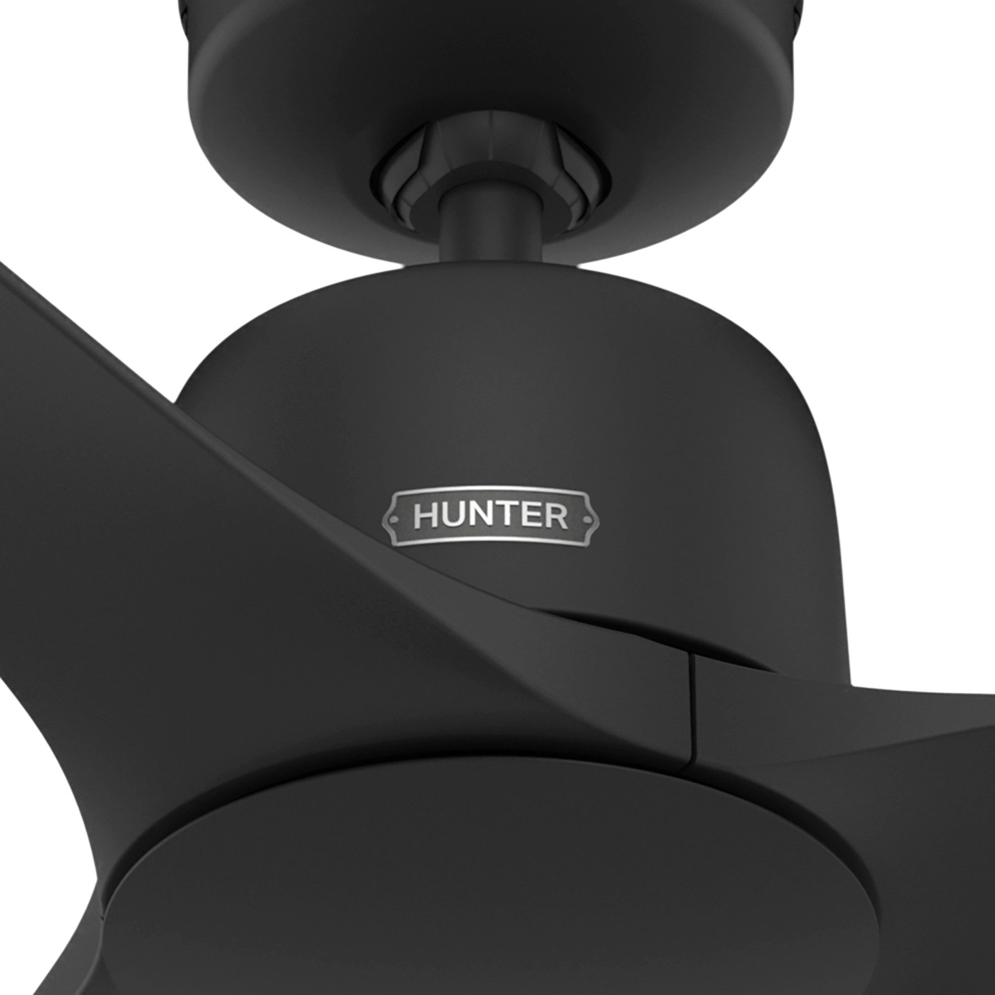 Hunter Deckenventilator Deckenventilator Athens Schwarz mit Fernbedienung