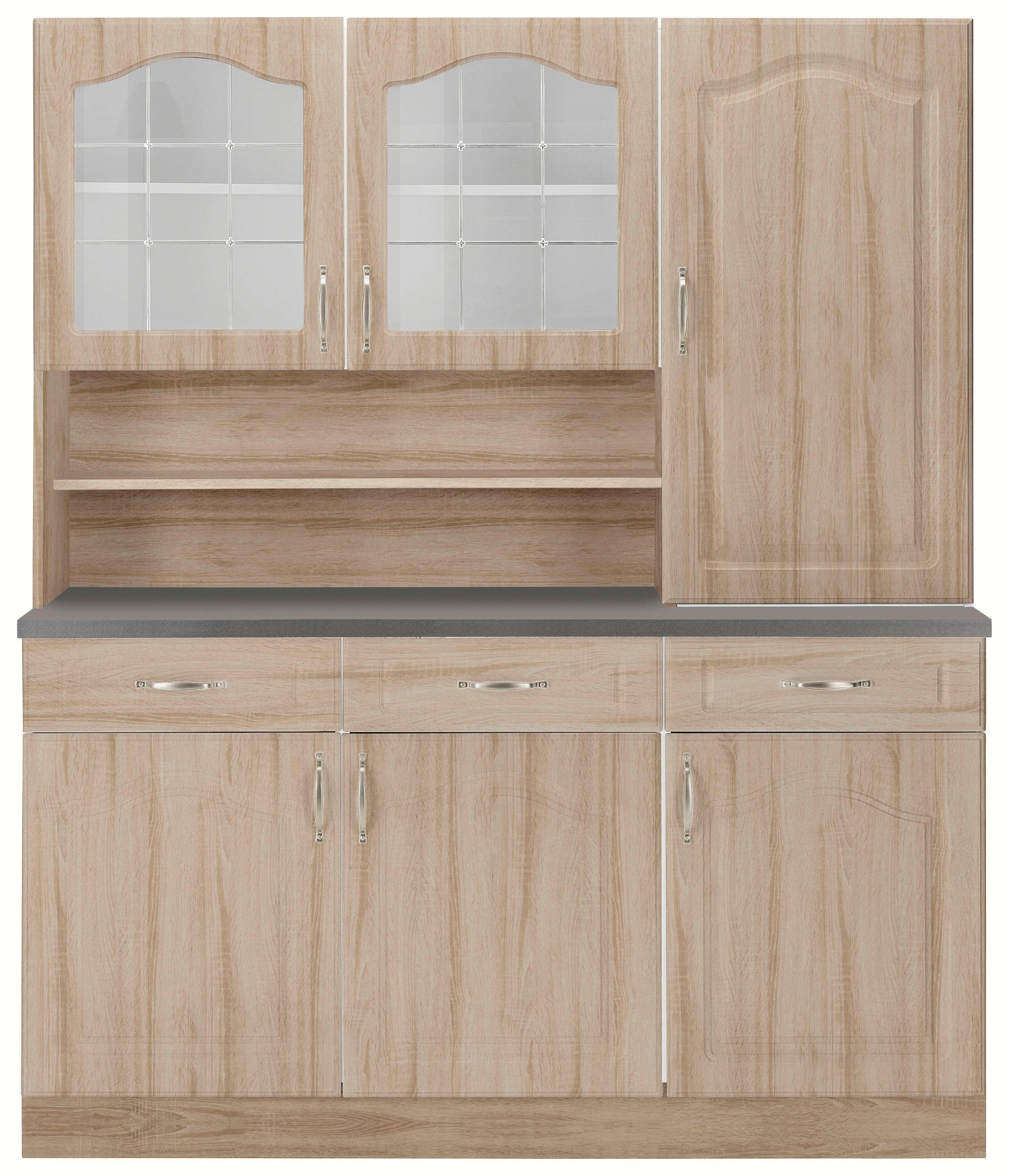 wiho Küchen Küchenbuffet Linz 150 cm breit, in Landhaus-Optik