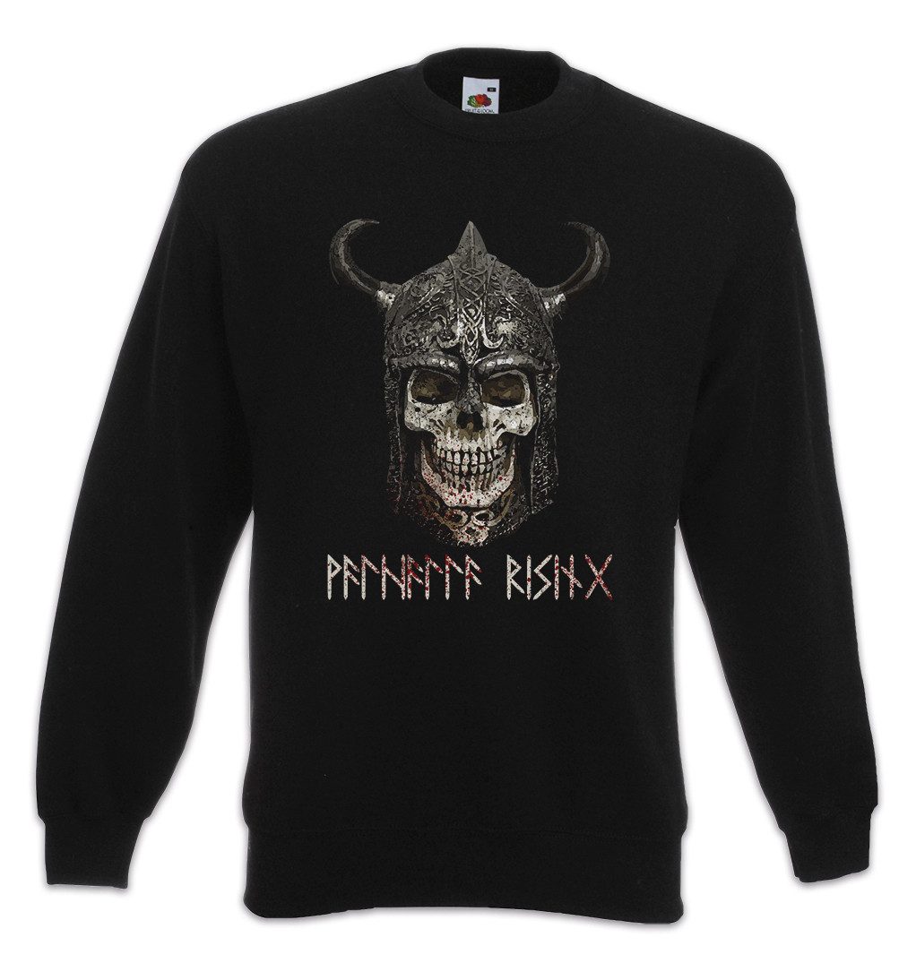 Sweatshirt Viking Skull I Sweatshirt Wikinger Schädel Runen Vikings Runes