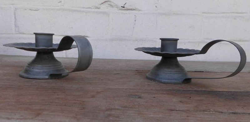 Deko-Impression Kerzenhalter Kerzenhalter Kerzenständer 2 St. mediterran nostalgisch Eisen grau (2 St)