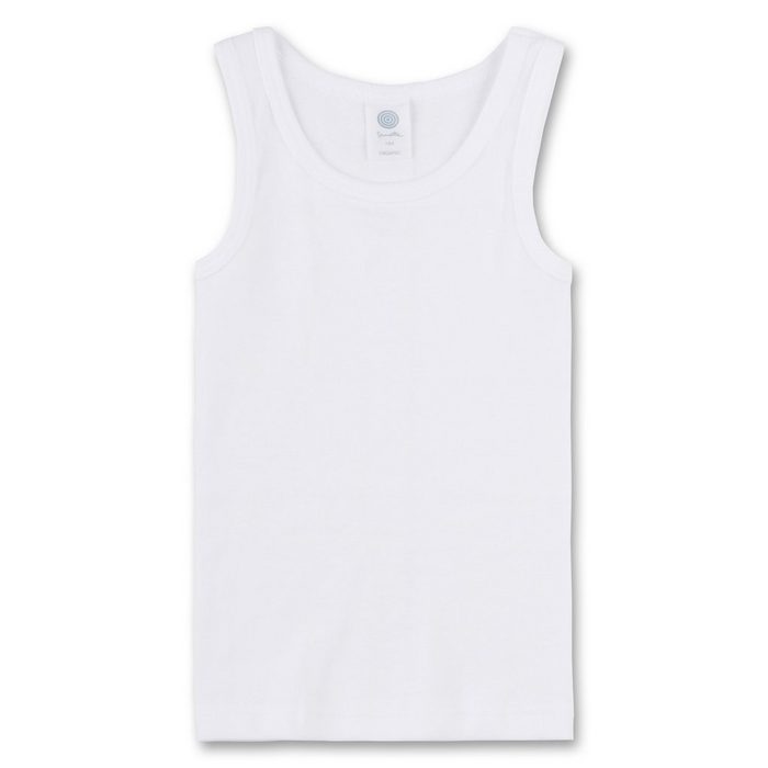 Sanetta Unterhemd Mädchen Unterhemd Shirt ohne Arm Top Basic - Weiß