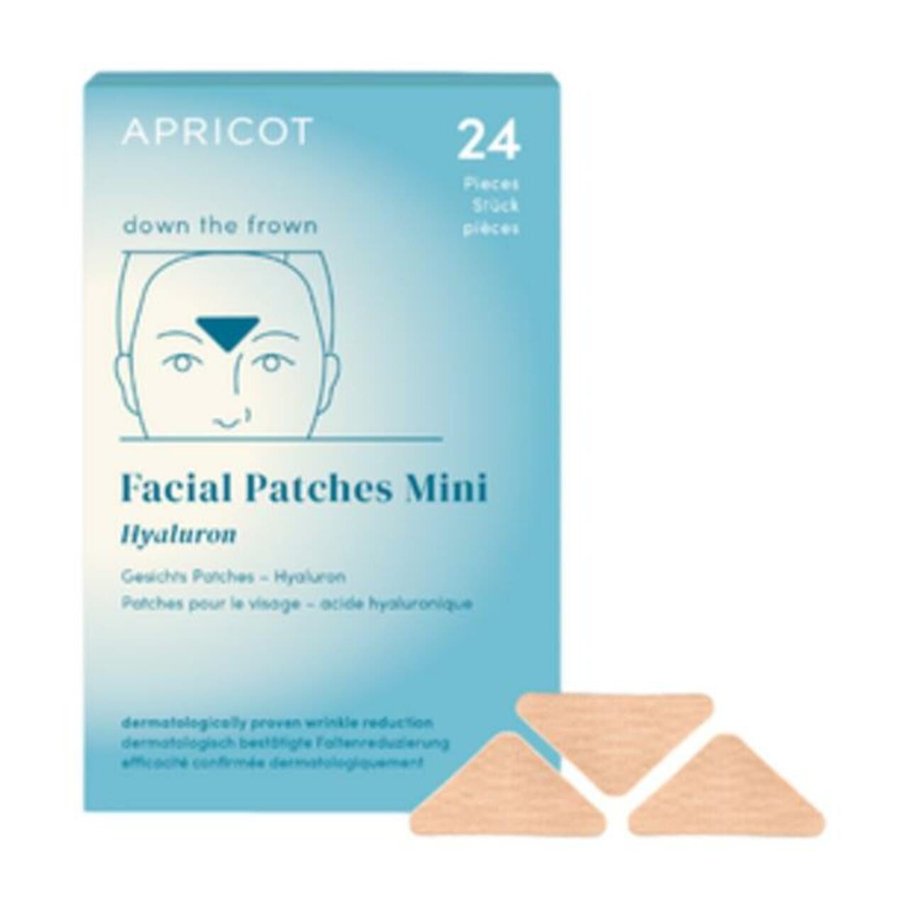 APRICOT Beauty Anti-Aging-Creme Facial Patches Hyaluron "down the frown" - Mini Pack