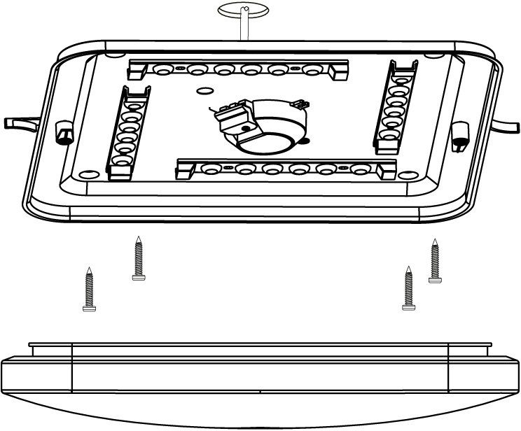 EGLO LED Deckenleuchte FRANIA Deckenlampe, weiß, geringe Aufbauhöhe, Watt, günstig online kaufen