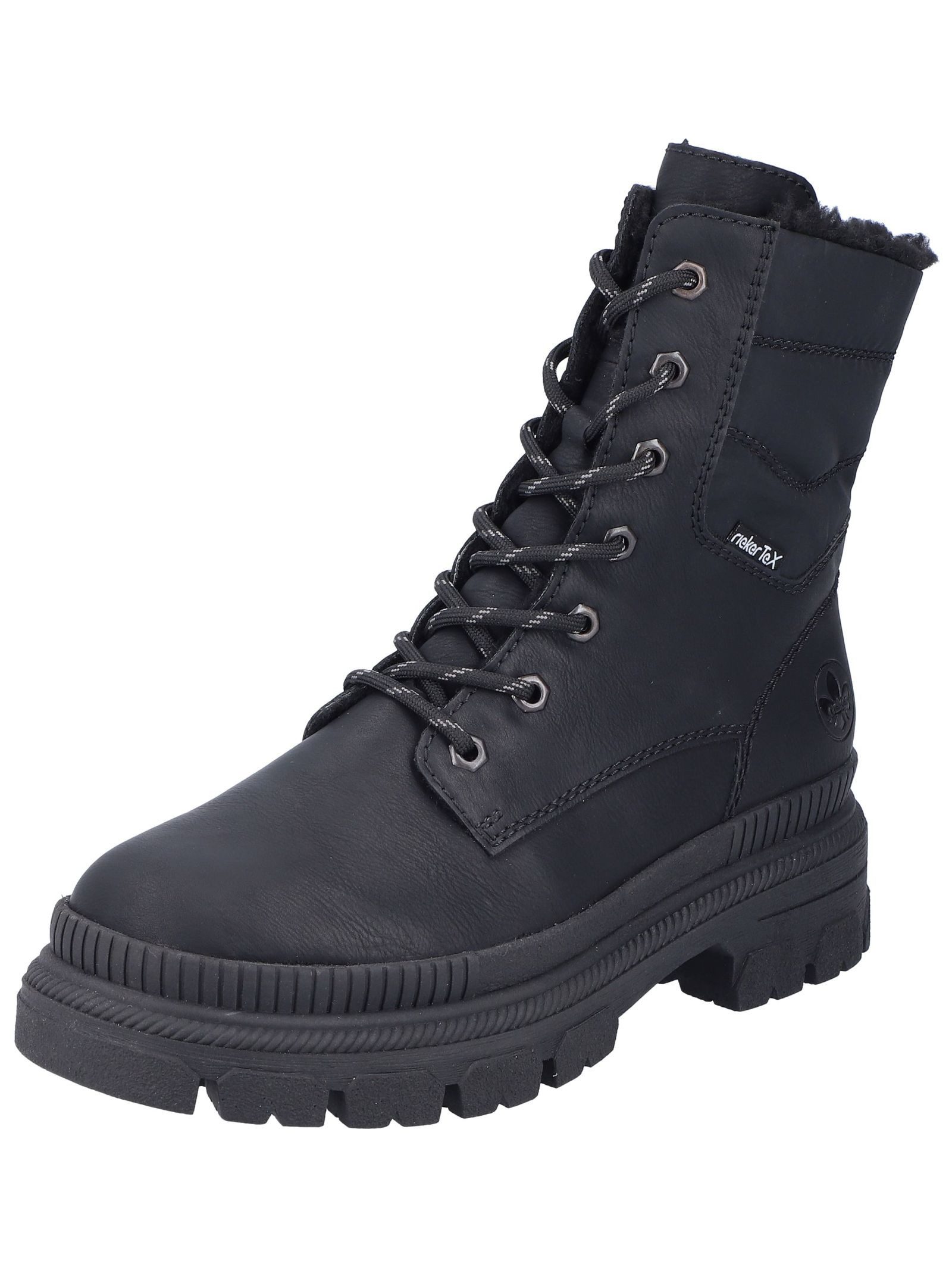 Stiefelette Lederimitat Schnürstiefelette