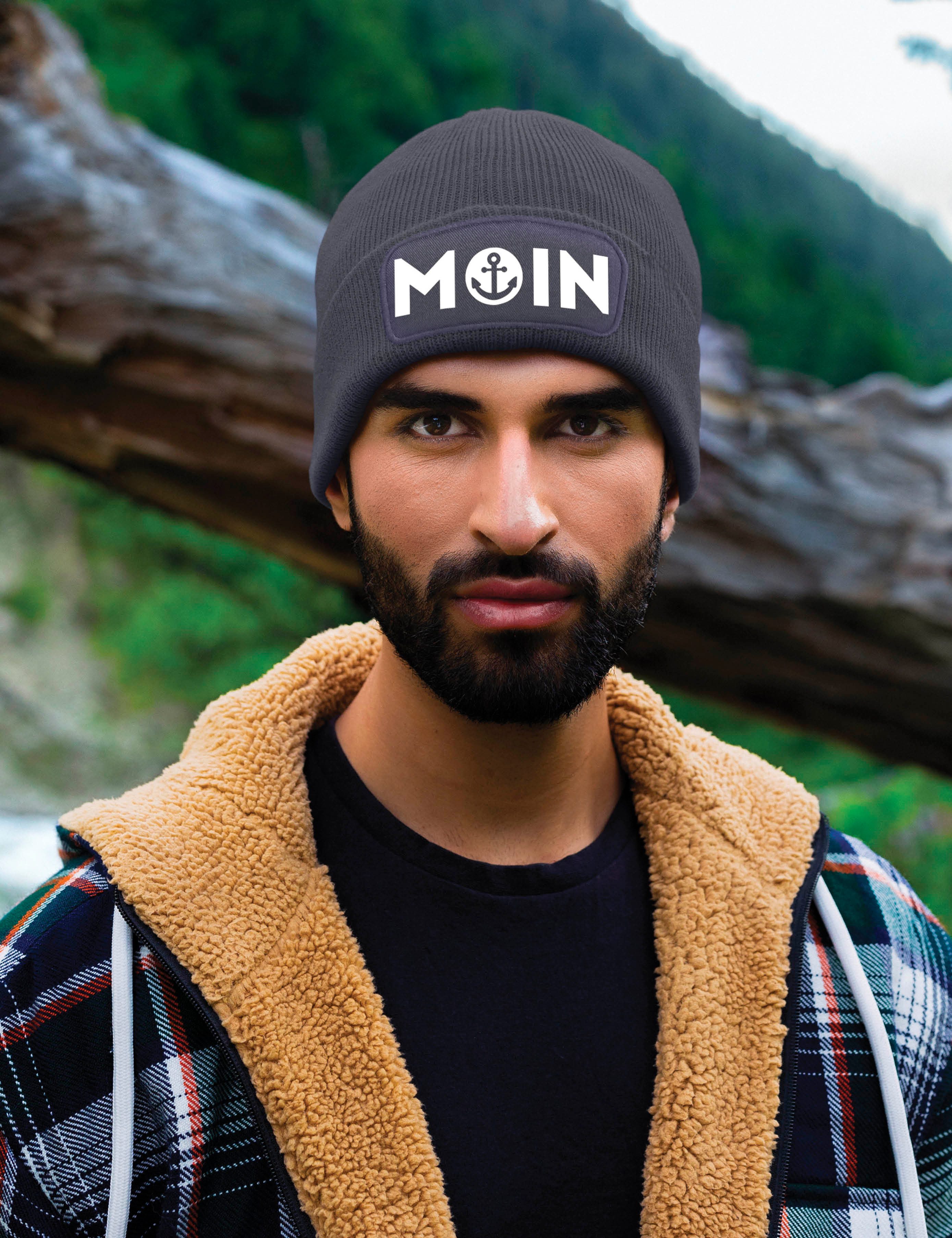 Youth Designz Beanie Moin Anker Unisex Beanie Mütze für Herren & Damen mit modischem Sprunt Print