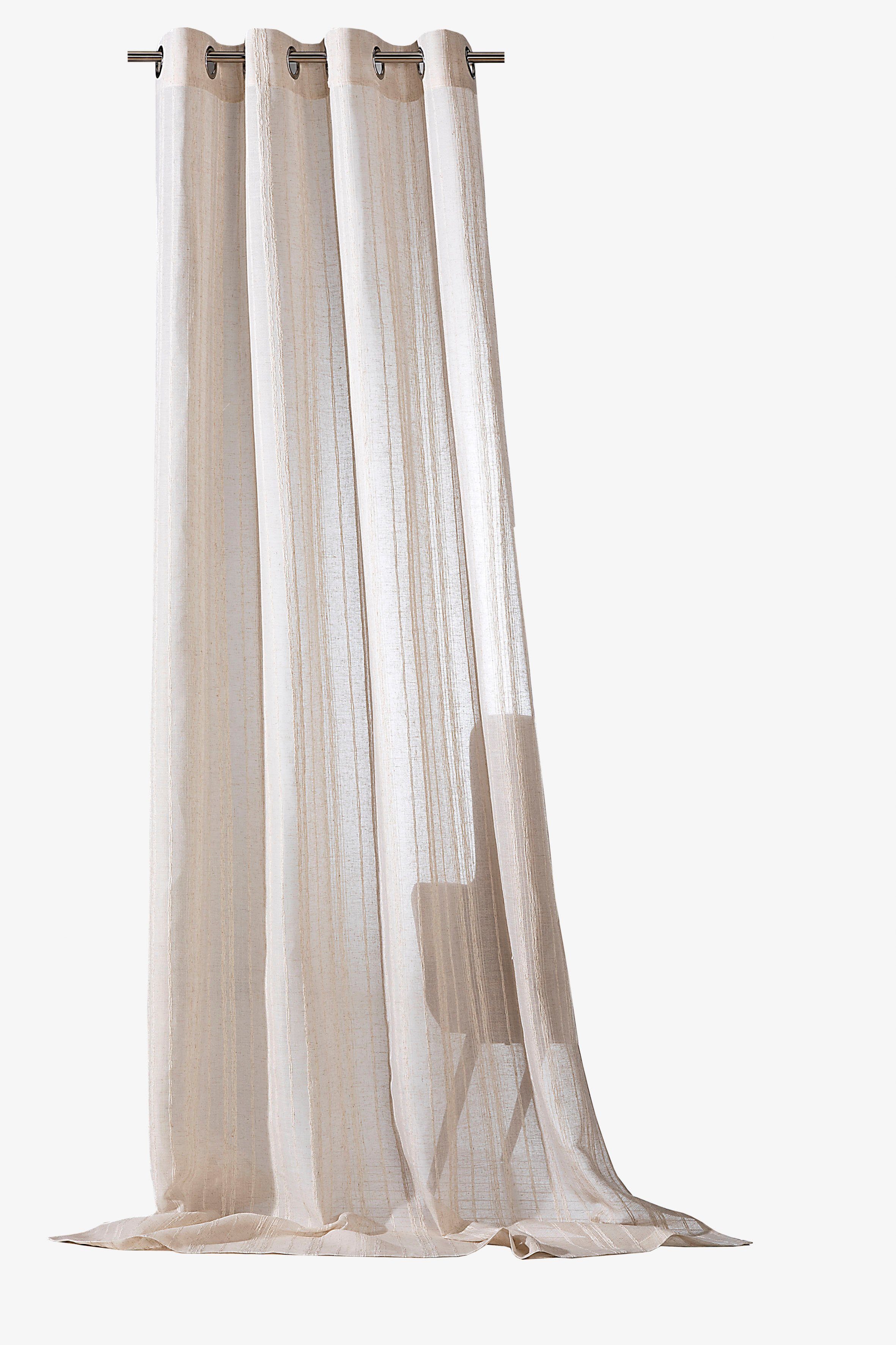 Weckbrodt Vorhang Natural Linen, Ösen (1 günstig online kaufen