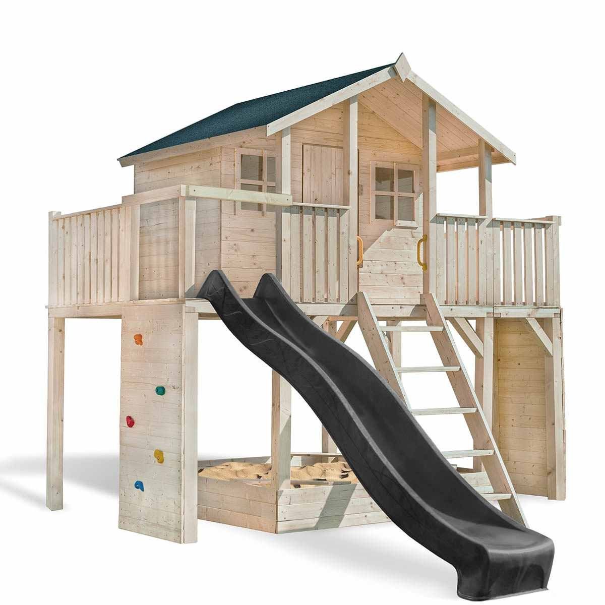 SCHEFFER Outdoor Toys Spielturm »Stelzenhaus Tobi Loft«, maximaler  Spielwert durch Klettern, Rutschen, Schaukel etc.
