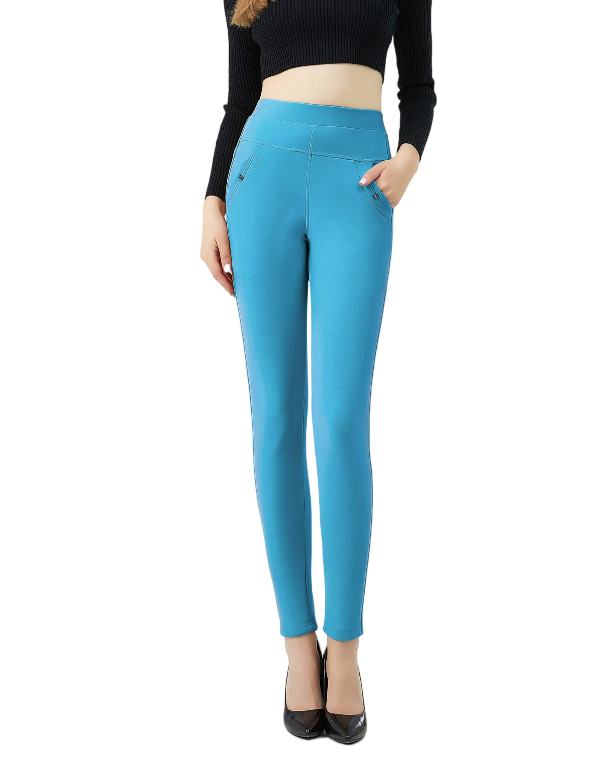 Jepo Leggings Elastische Damenhose Skinny slim günstig online kaufen