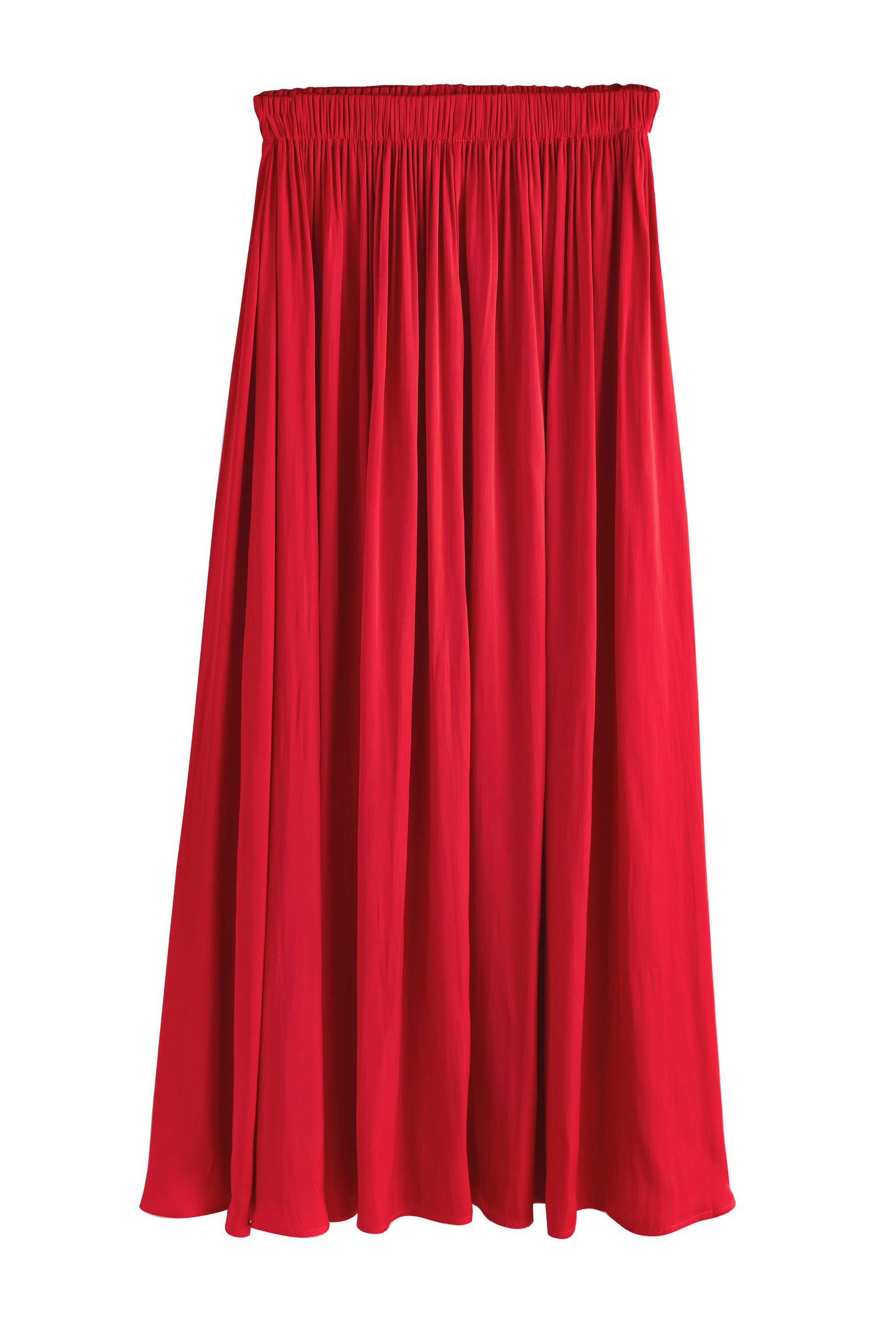 Next Maxirock Plissierter Maxirock aus Satin (1-tlg)