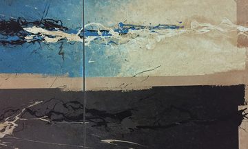 WandbilderXXL XXL-Wandbild Mystic Water 210 x 70 cm, Abstraktes Gemälde, handgemaltes Unikat