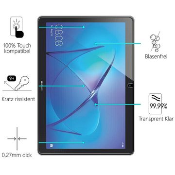 CoolGadget Schutzfolie Panzerfolie für Huawei Mediapad T3 10.1, (9H+ Hartglas, Bubble Free), Panzerglas Schutzfolie für Huawei Mediapad T3 10.1 Folie