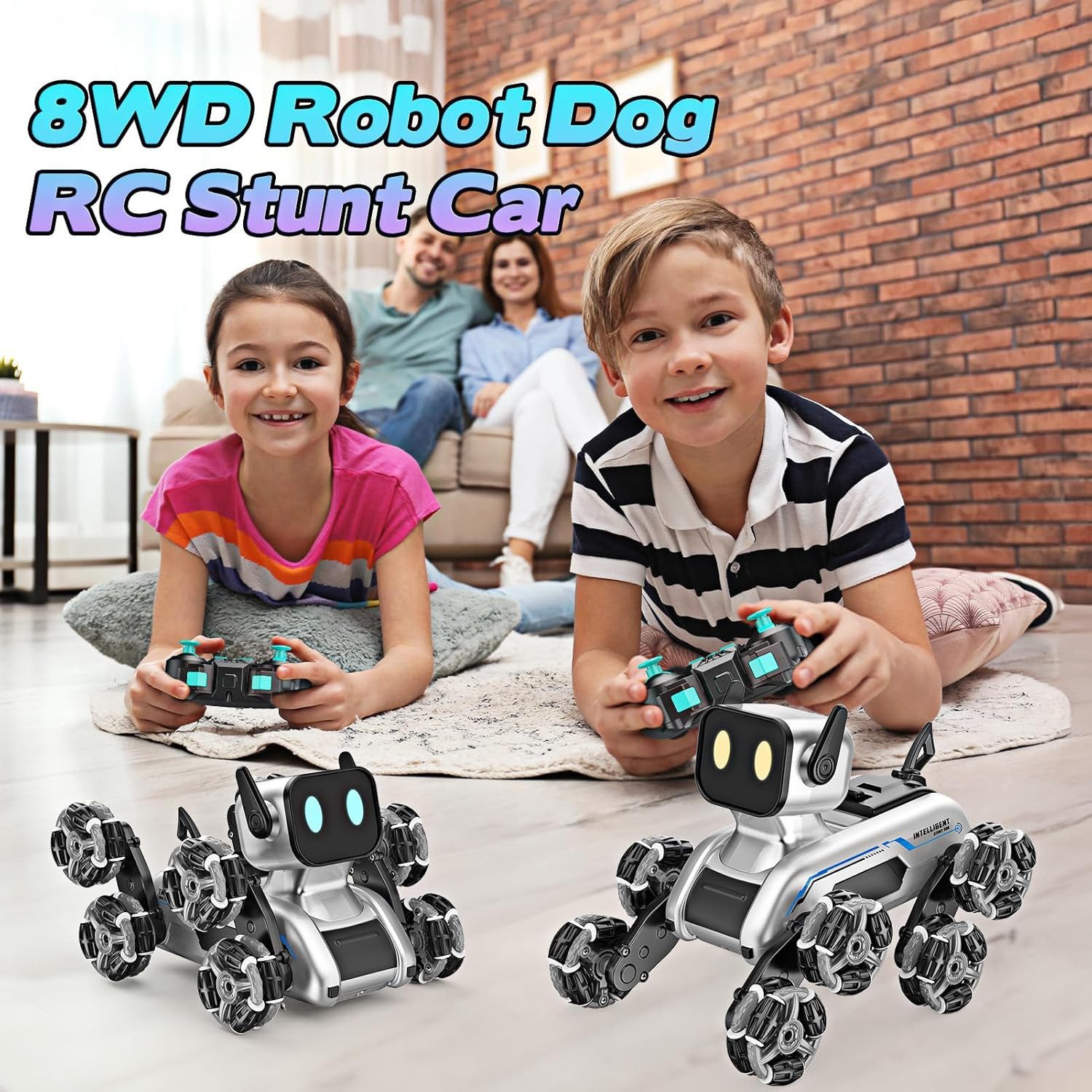 Thumbnail - RWEUOQ RC-Roboter RC Roboter Kinder Spielzeug Robot Dog Spielzeug mit Musik und Licht (Elektronisches Spielzeug mit Fern...