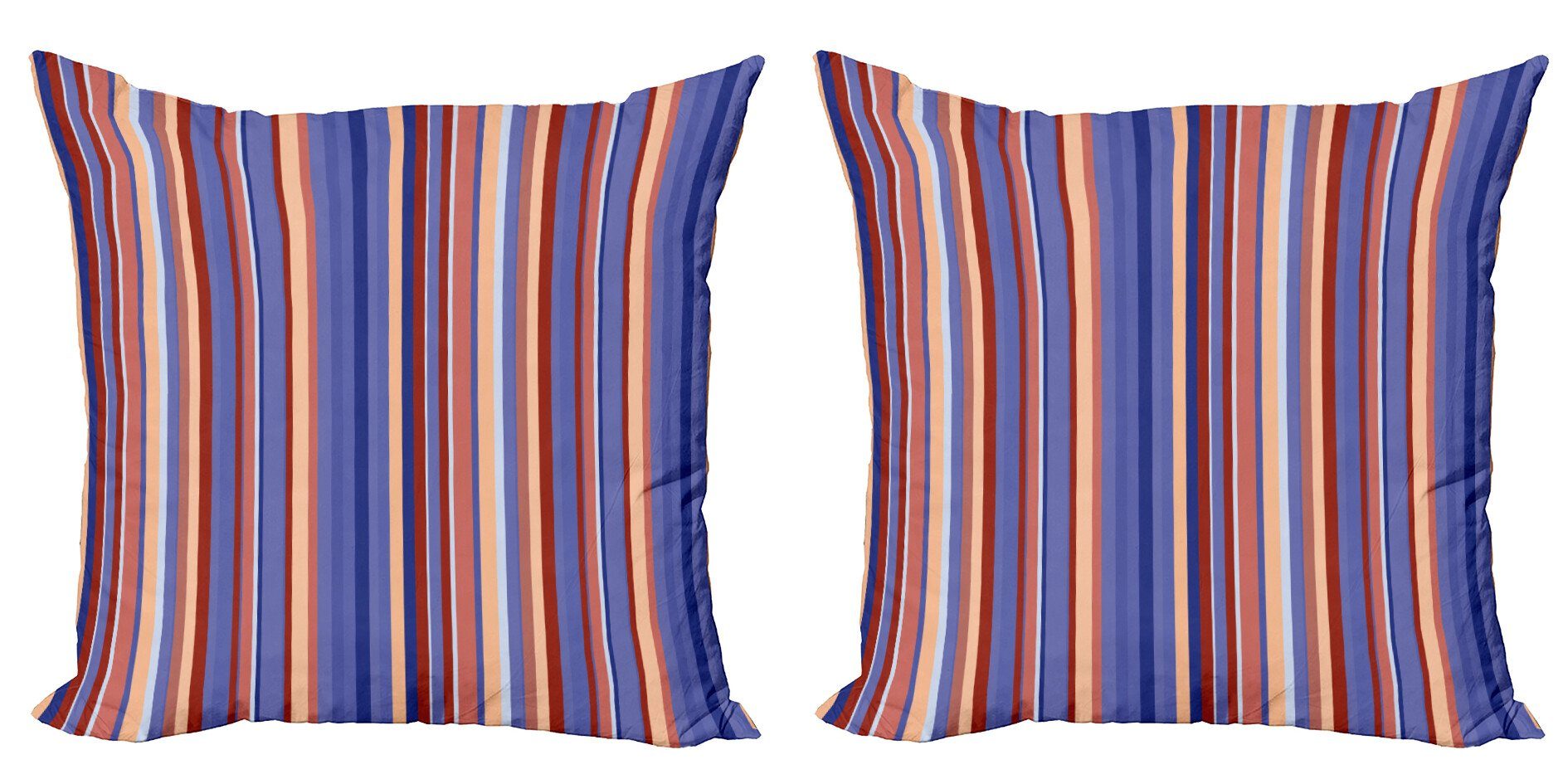 Farbe Kissenbezüge Modern Stripes Abstrakt Stück), (2 Digitaldruck, Gradient Doppelseitiger Abakuhaus Accent