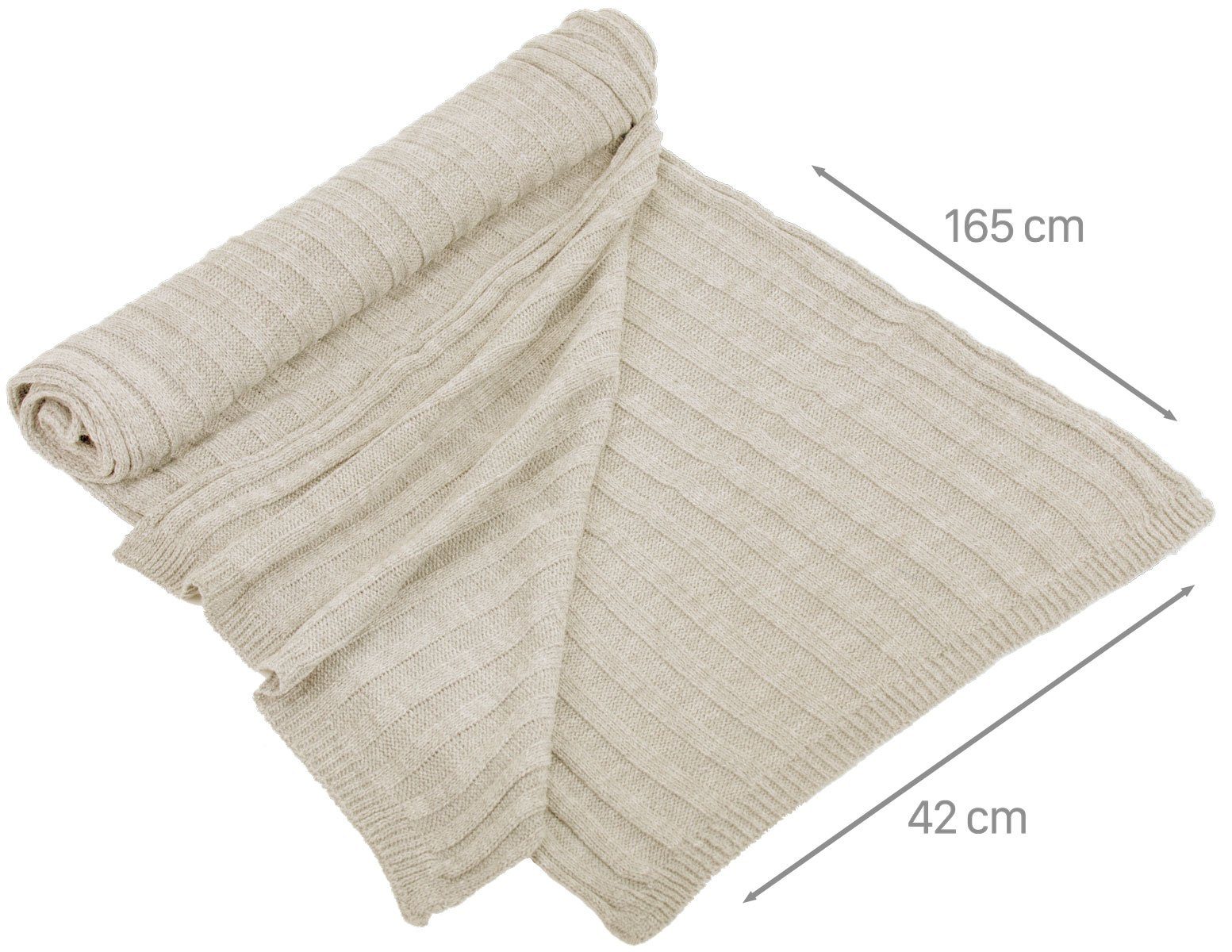 Faera Strickschal, (1-St), Winterschal Strickschal für Damen und Herren Schal Strick Winter