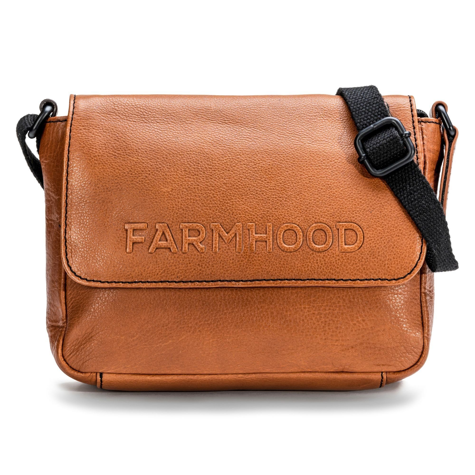 Memphis, Umhängetasche Farmhood cognac Leder