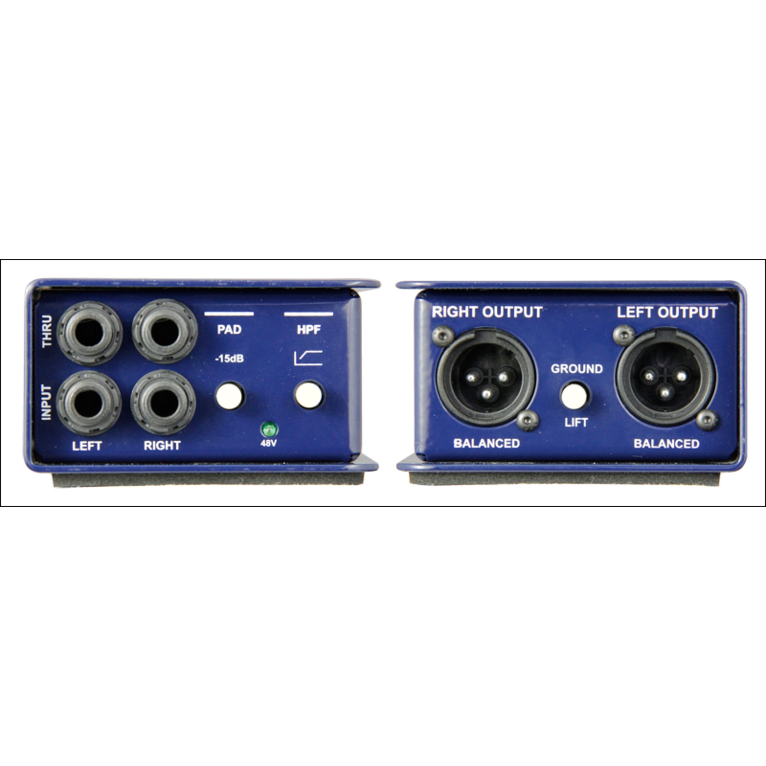Radial Audio-Wandler, (J-48 Stereo DI active phantom powered 48V, Studio Hardware, DI-Boxen), J48 Stereo - DI Box