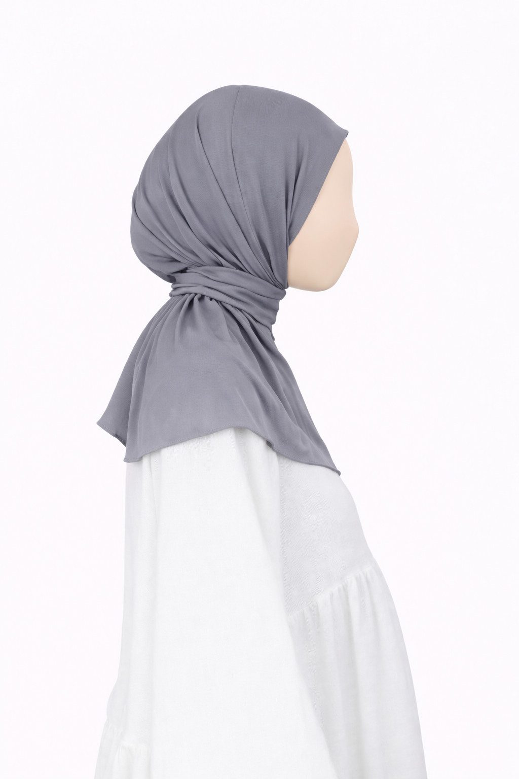Aymasal Hijab Sofort-Jersey-Hijab (Einzelartikel, 1x Sofort-Hijab) Sofort-Hijab, Mit knöpfen an der Hinterseite
