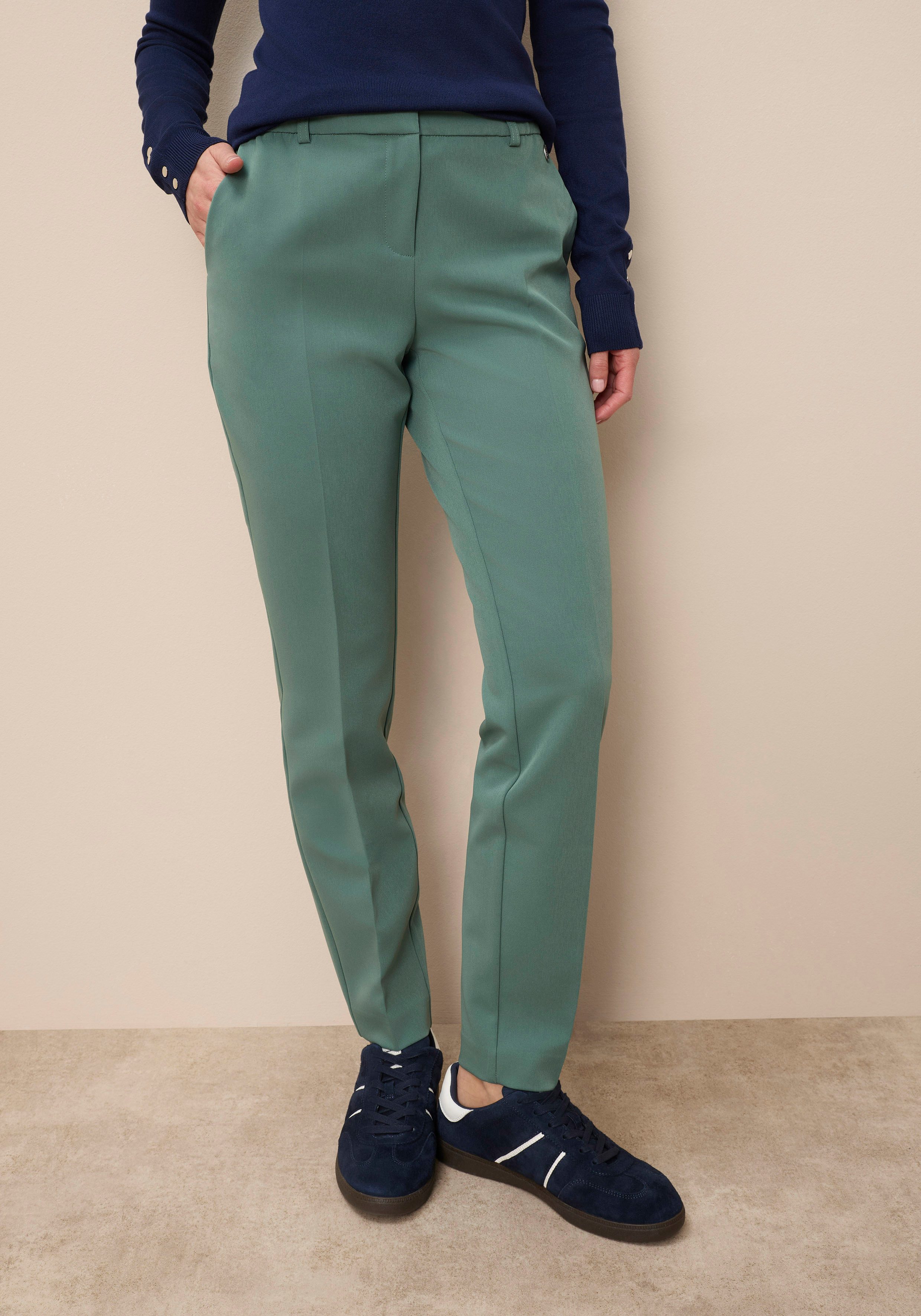 Tamaris Anzughose in Trendfarben - mit passendem Blazer