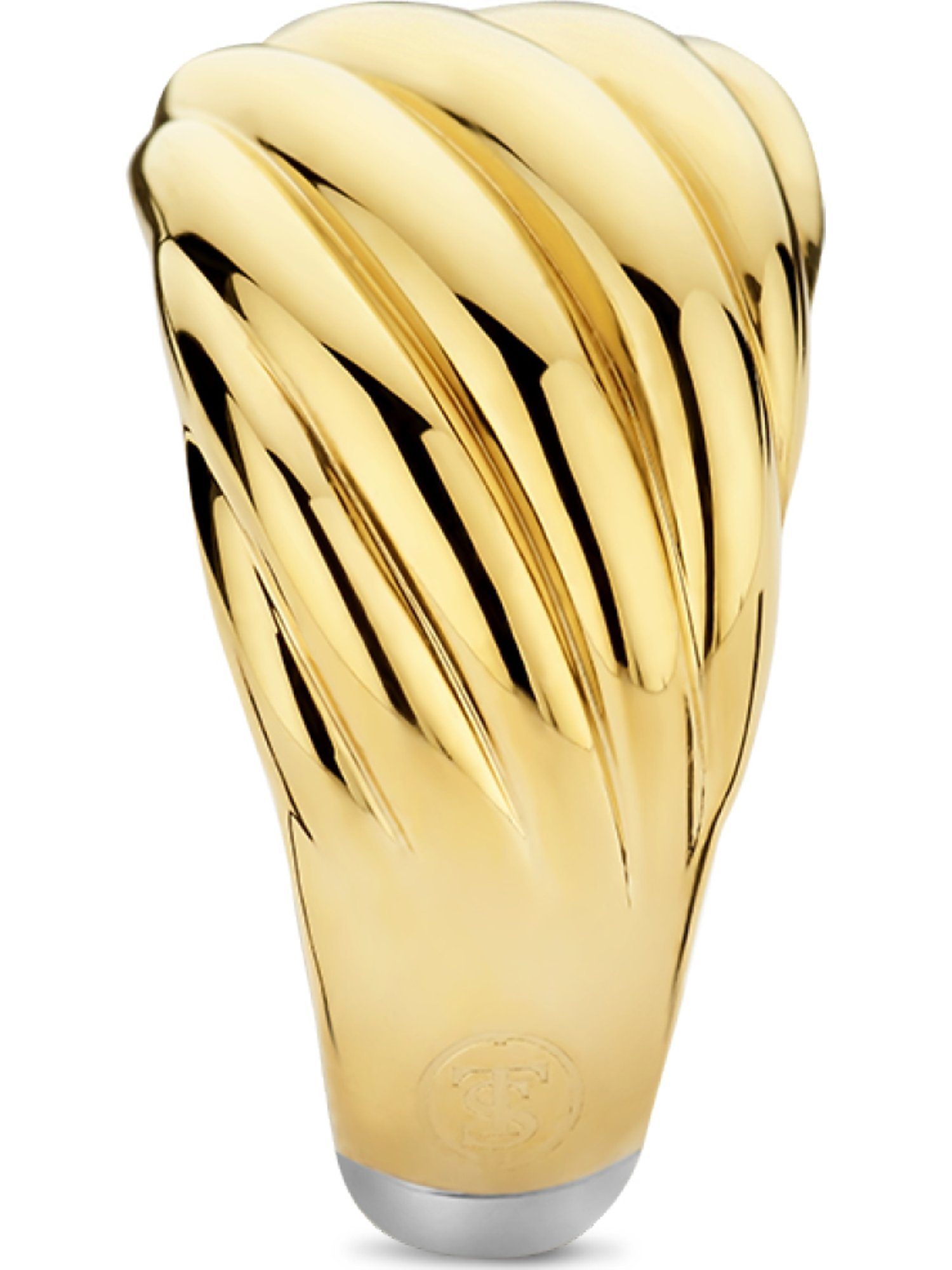 Milano 925er TI Sento Milano Fingerring - Silber Ti - SENTO Damen-Damenring gold