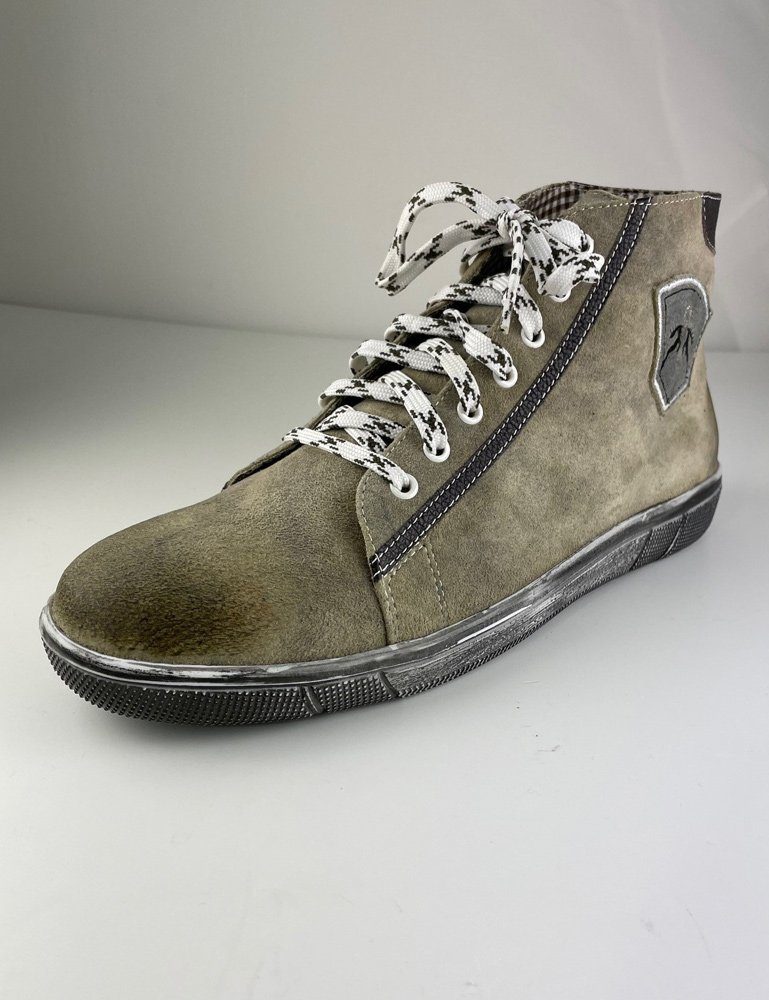 Leder Grau Stein Trachtenschuhe Herren Maddox Sneaker "Marinus",