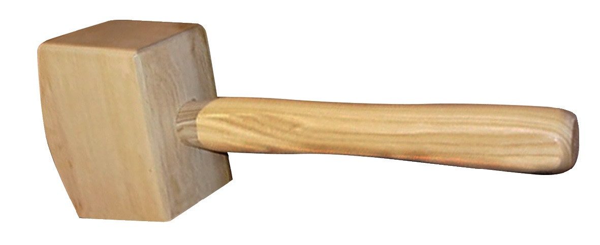 NORDWEST Handel AG Holzhammer Schreinerklüpfel Kopf-L.140mm Kopfhöhe 80mm 1000g
