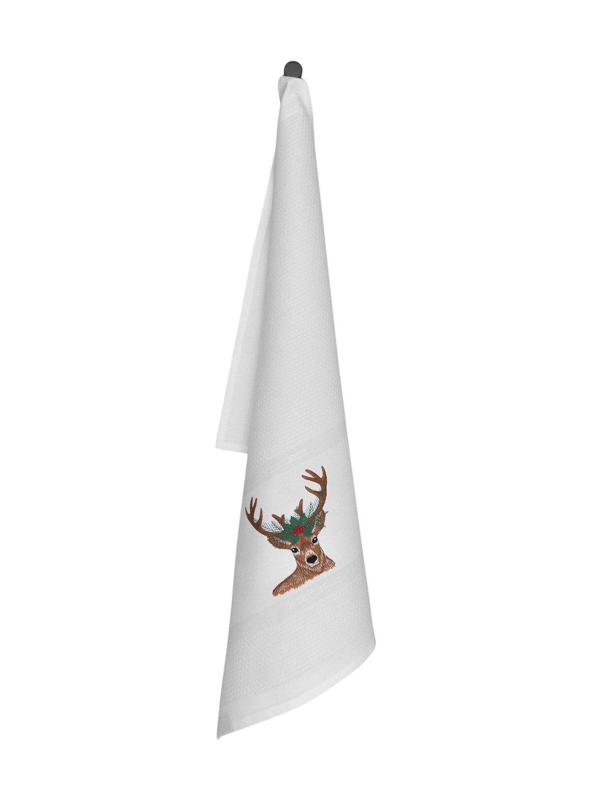 Vista Portuguese Geschirrtuch Geschirrtuch Christmas Deer Pine weiß 50x70cm