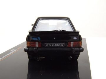 ixo Models Modellauto Ford Escort MK3 RS Turbo 1984 schwarz Modellauto 1:43 ixo models, Maßstab 1:43