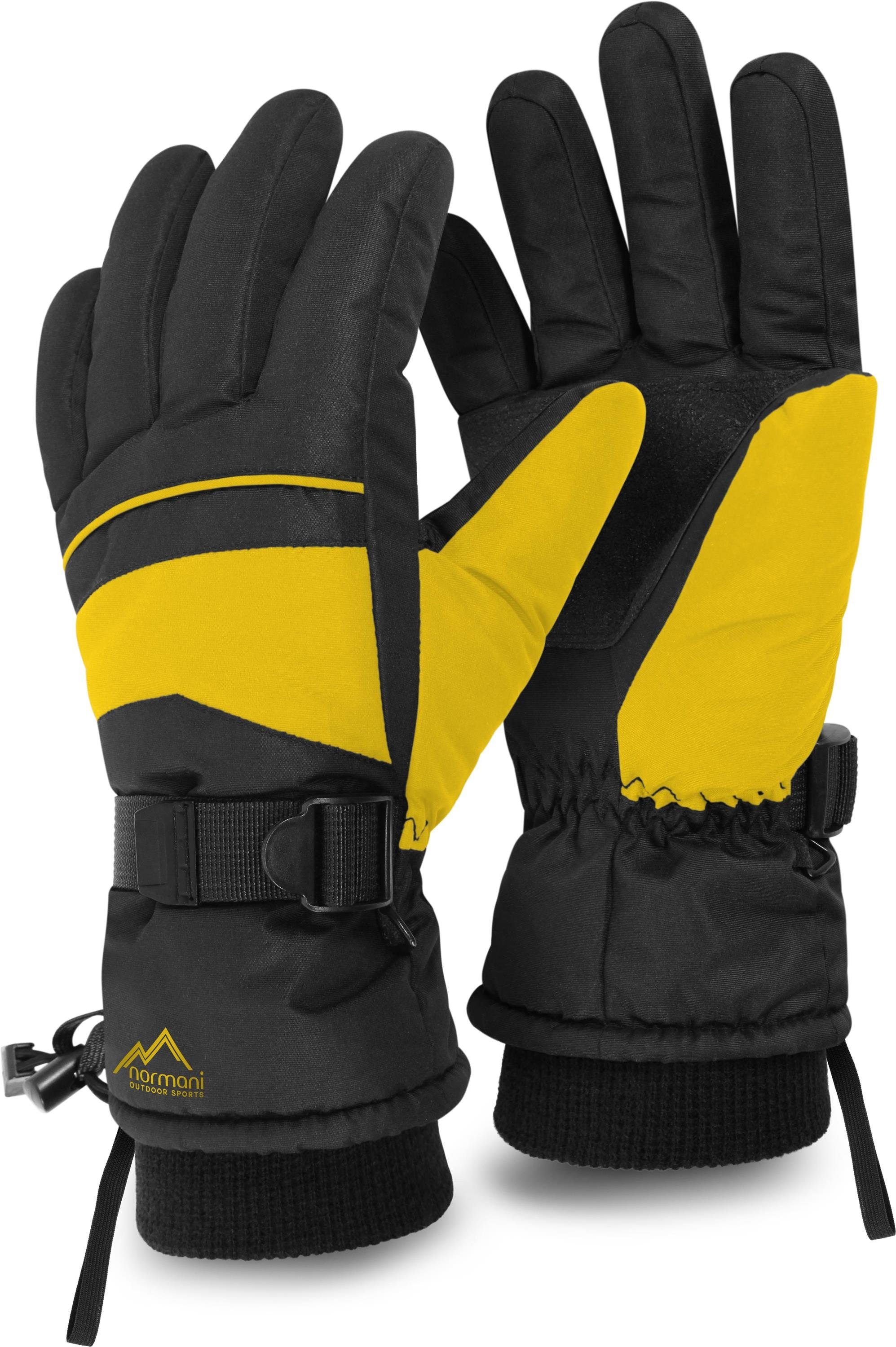 ProTect Thermohandschuhe Snowguard Gelb normani Winterhandschuhe Füllung II Skihandschuhe mit Skihandschuhe Wasserdichte Thinsulate 3M