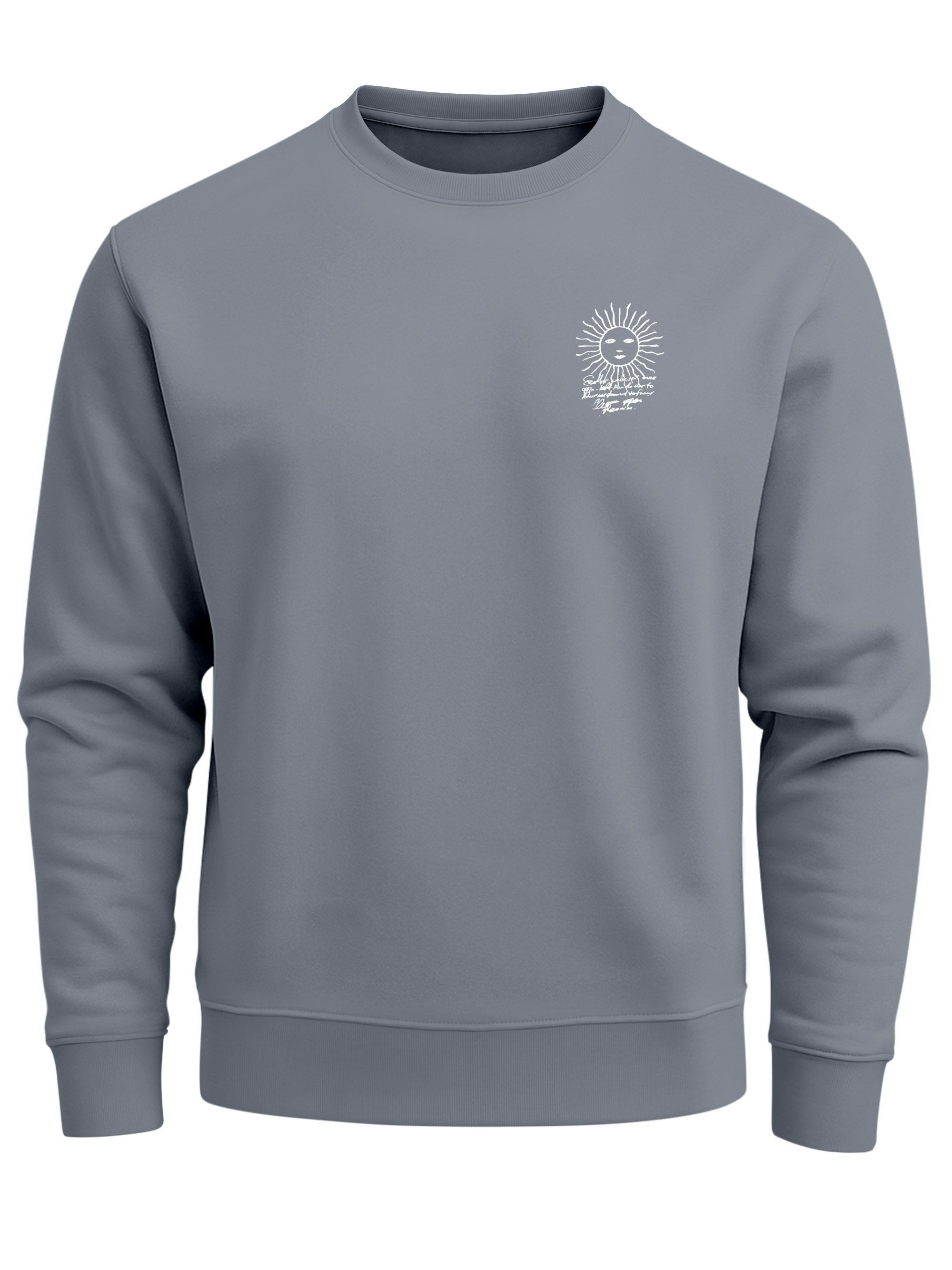 Sweatshirt Sweatshirt Herren Pullover mit Backprint Point North Kompass