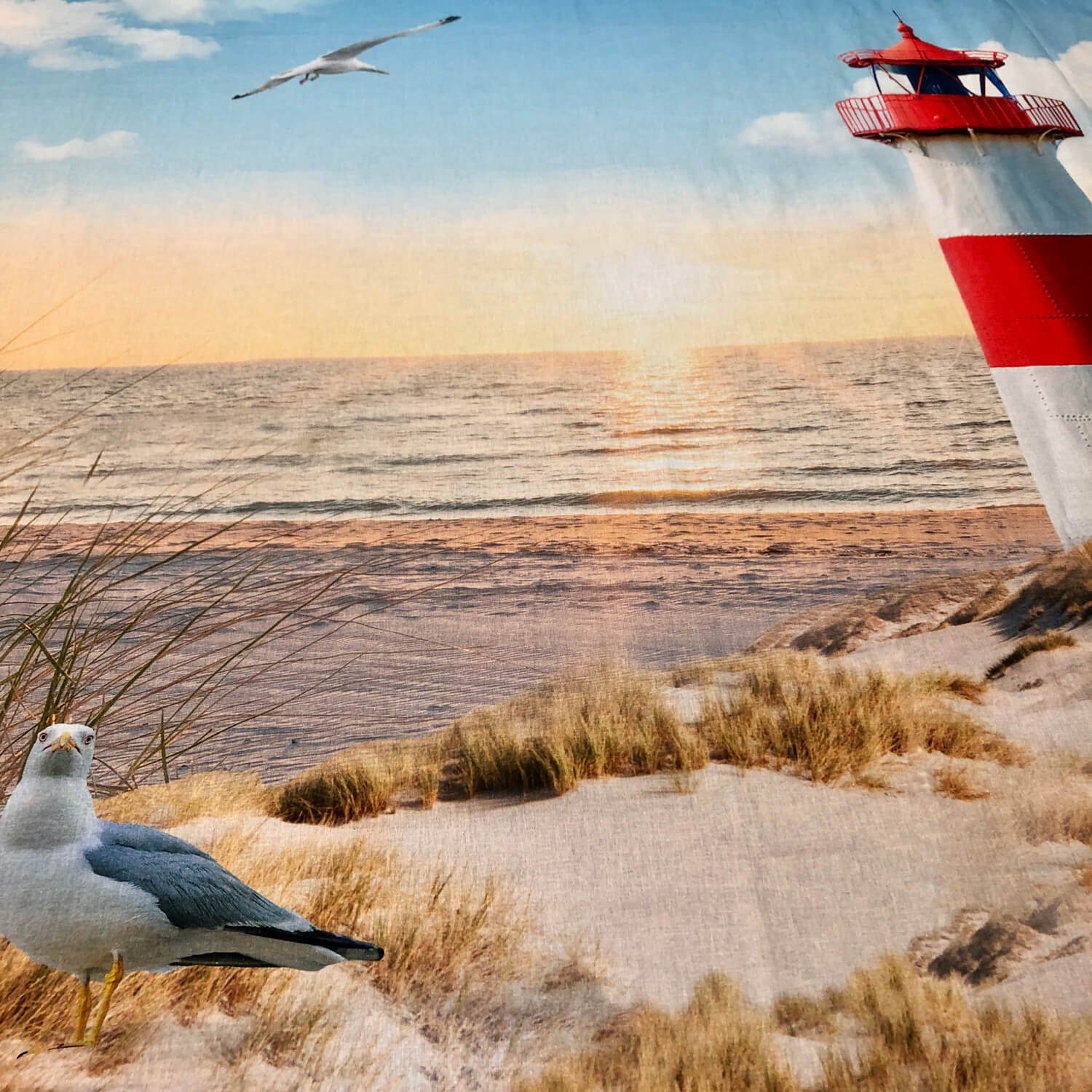 ESPiCO Bettwäsche Leuchtturm, Renforcé, 2 teilig, Digitaldruck, Strand, Meer, Küste