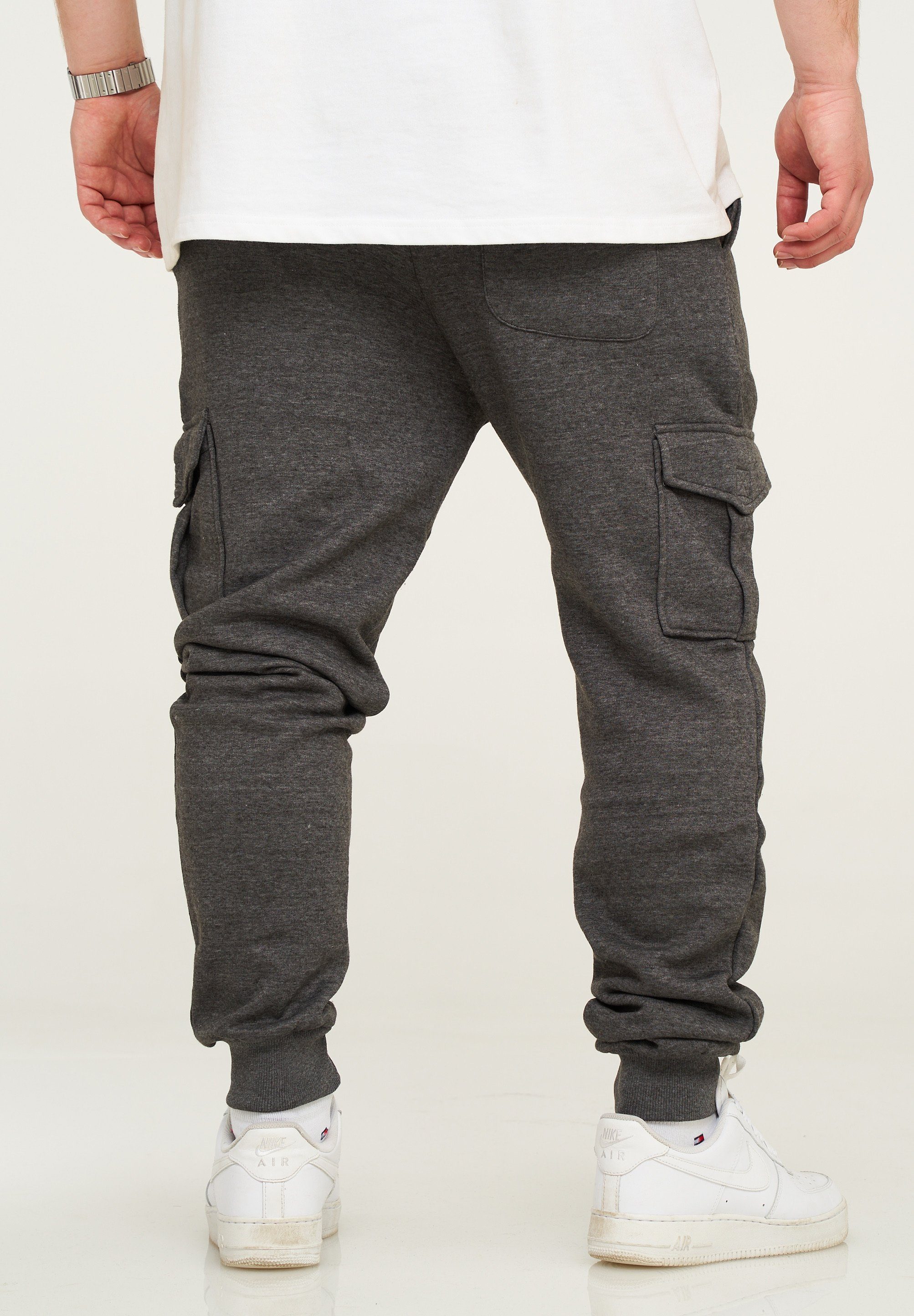 behype Jogginghose BHPIURA Herren Sporthose mit Cargotaschen Trainingshose günstig online kaufen