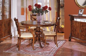 JVmoebel Esszimmer-Set, Luxus Esszimmer Set Garnitur 6tlg Holz Möbel Kommode 3x Stuhl Tisch