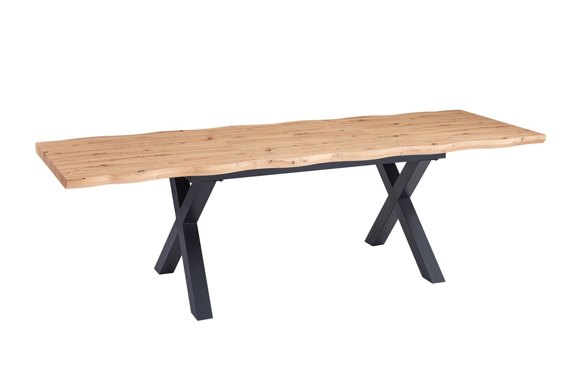 Loreno® Baumkantentisch Swan, Baumkante, ausziehbar, Metallgestell günstig online kaufen