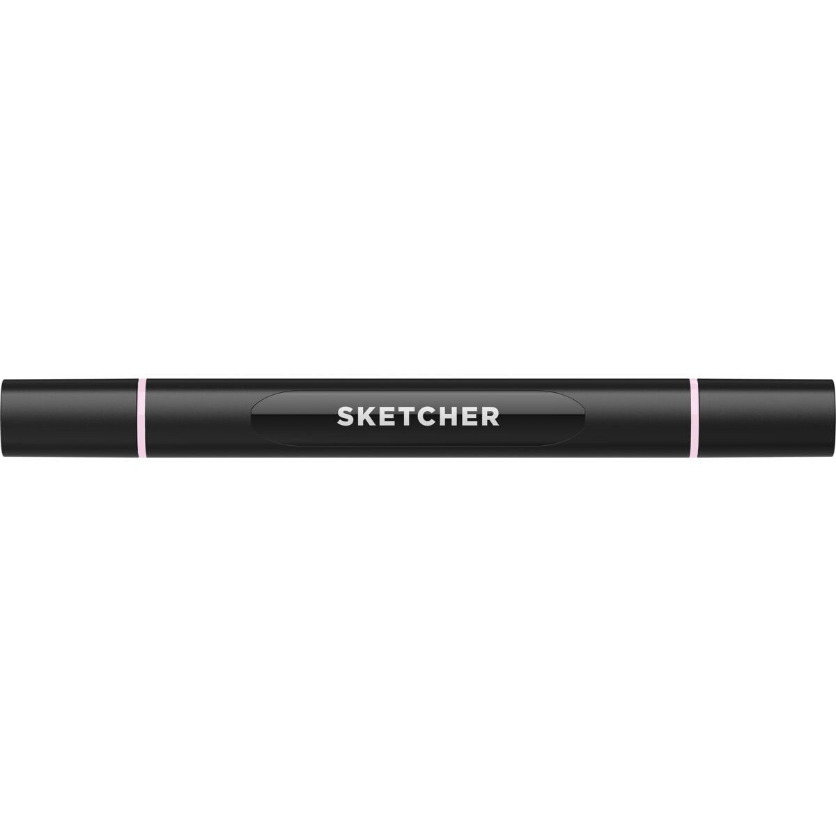 Filzstift Twinmarker Sketcher brush+chisel P 145 zartpink.