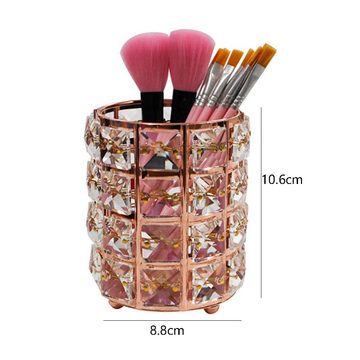 Juoungle Kosmetikbox 1 Pack Kristall Make-up Pinselhalter Bürobedarf, Aufbewahrungsregal